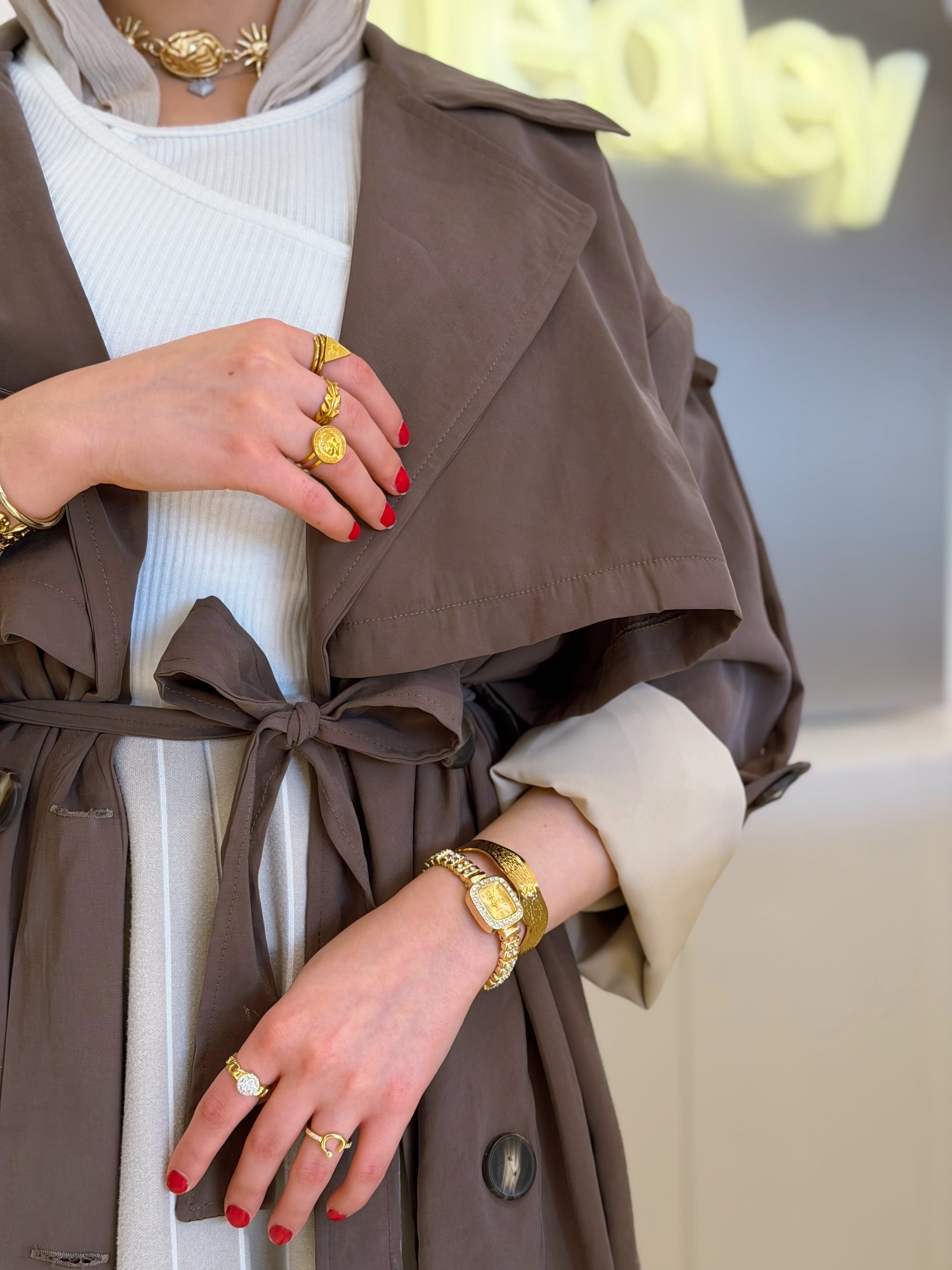 Nutella Soft Trench Coat