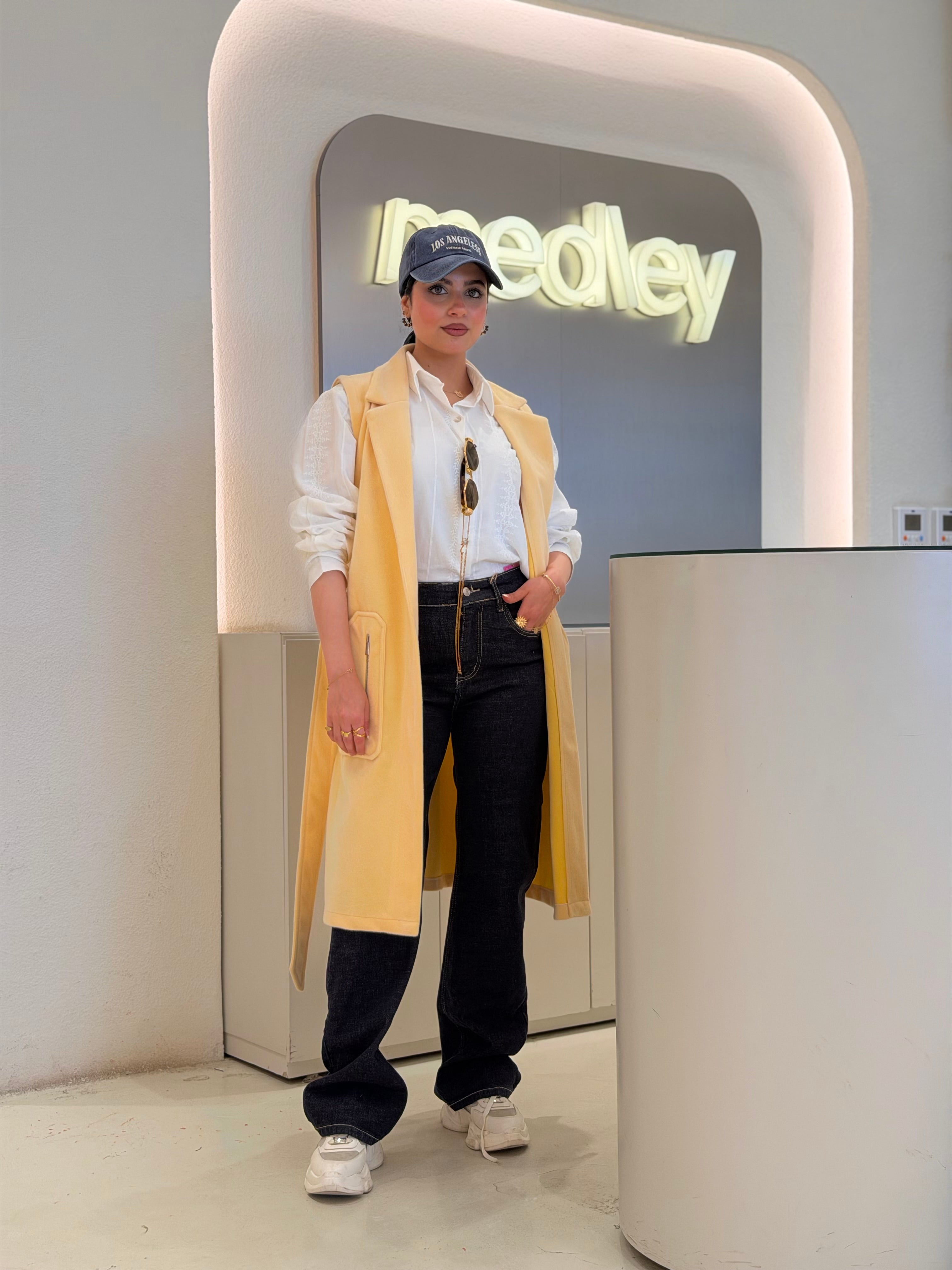 Luxe Fur Vest ( Butter Yellow )