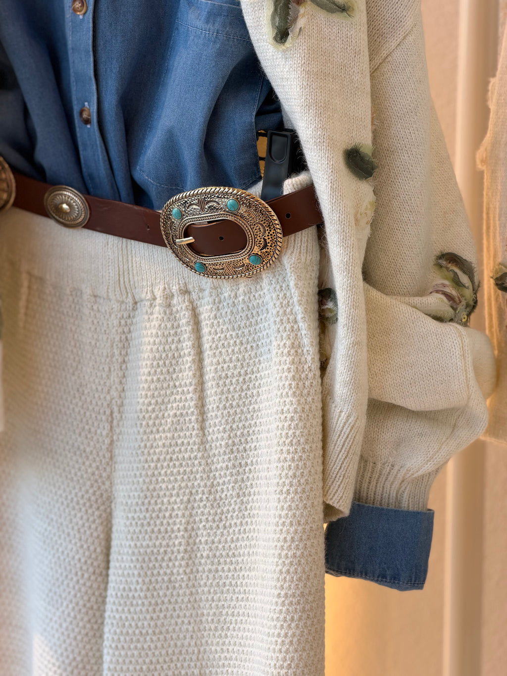 Off White Knit Pants