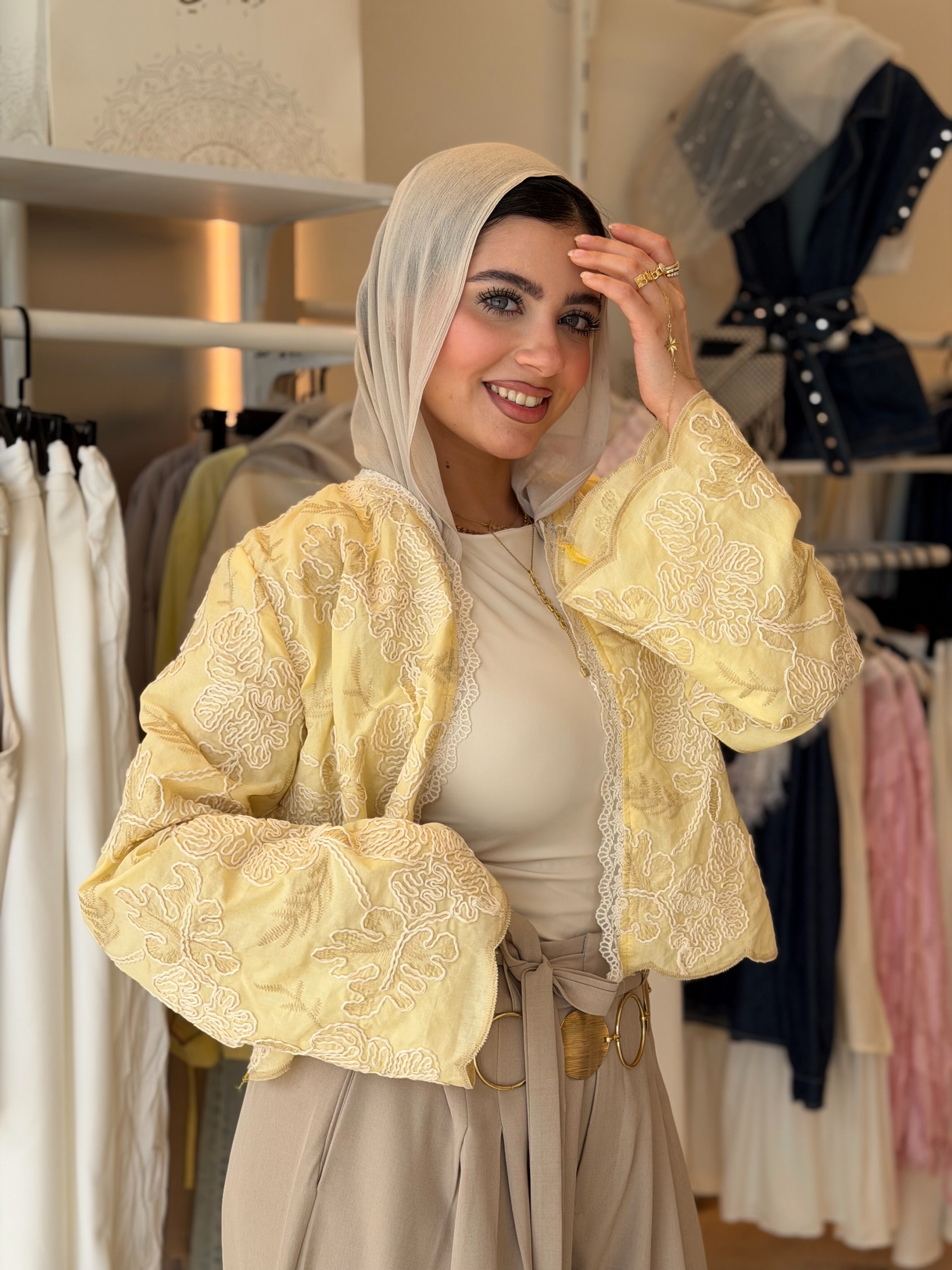 Spring Dream Cardigan (soft yellow)