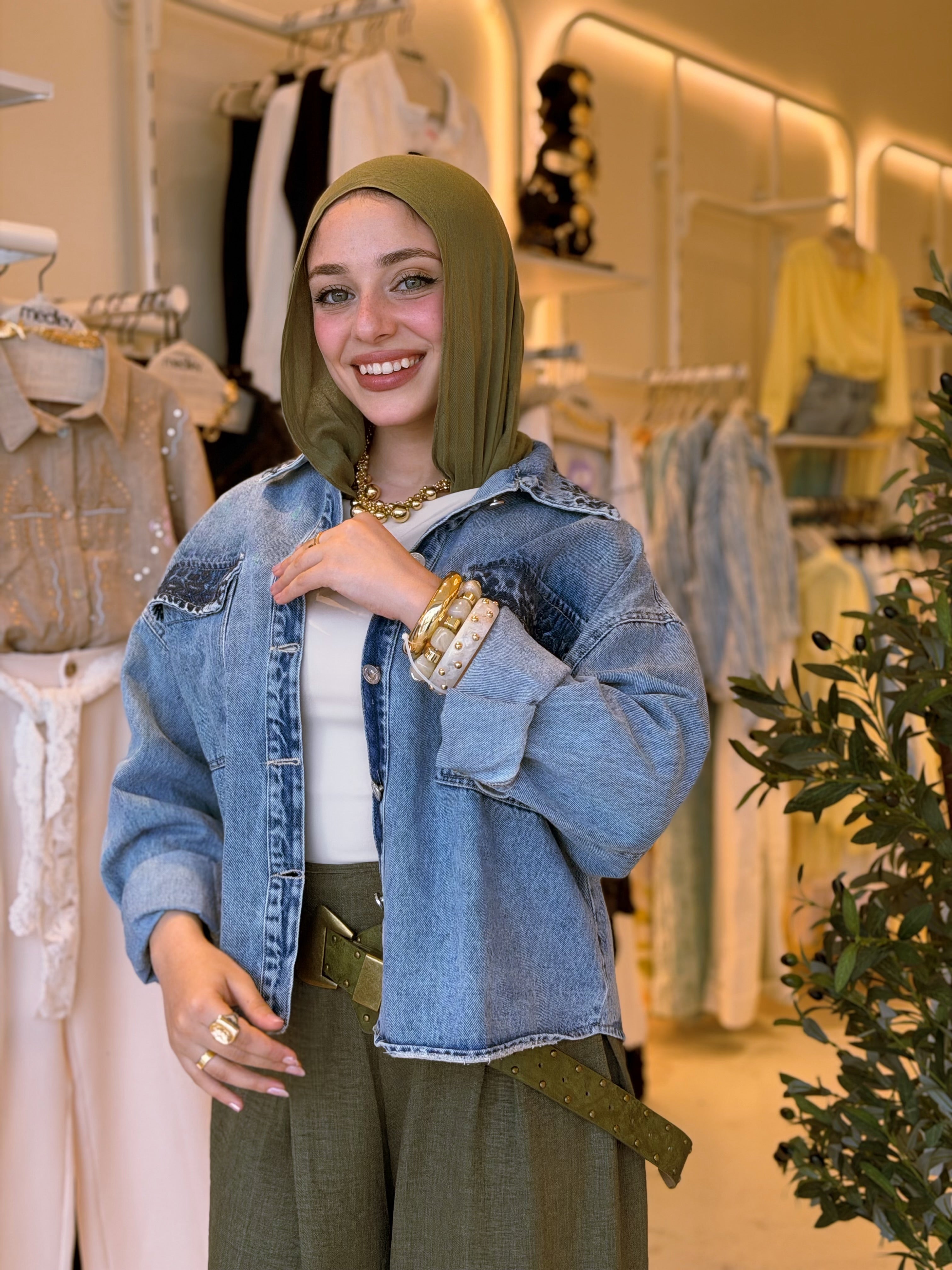 Embroidered Denim jacket