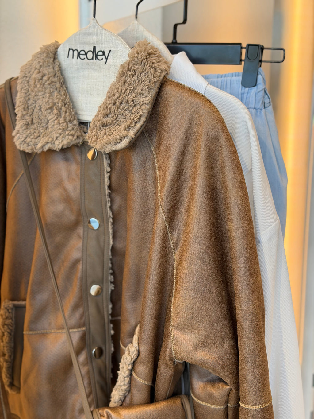 Havan teddy bear jacket ( with double face bag )