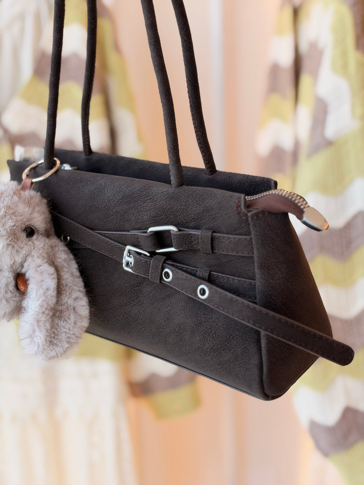 Bunny suede shoulder bag by Medley Fashion, photo 2