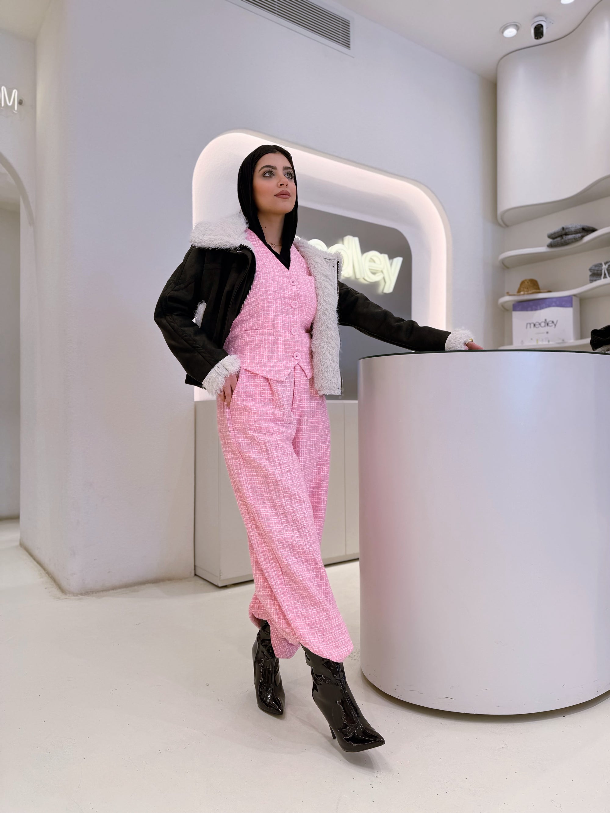 Full fur jacket ( black )