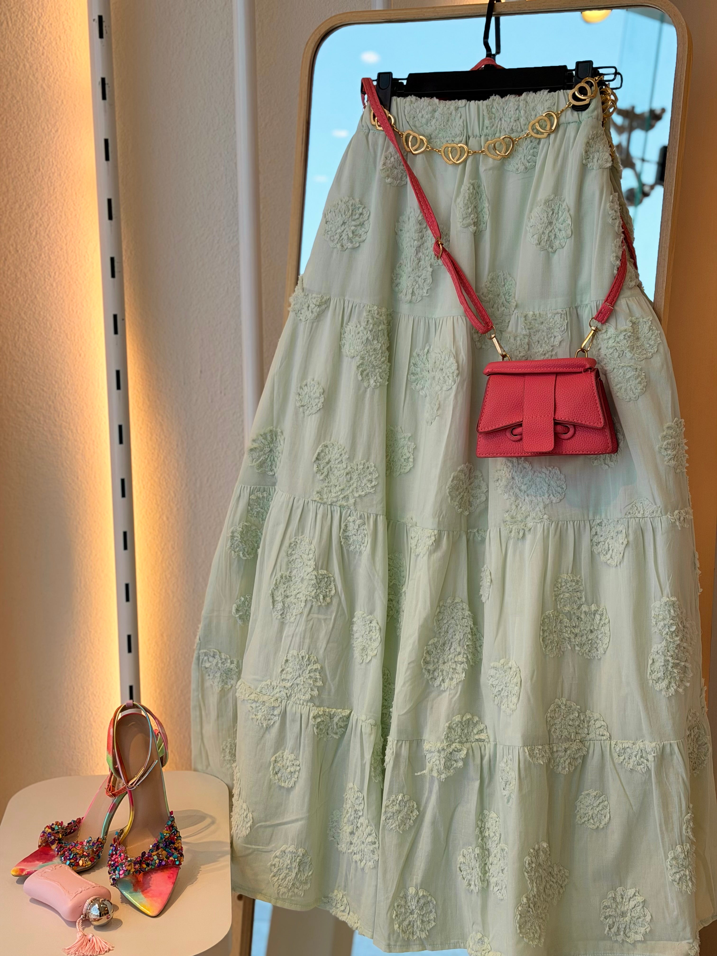 Floral Mint Skirt