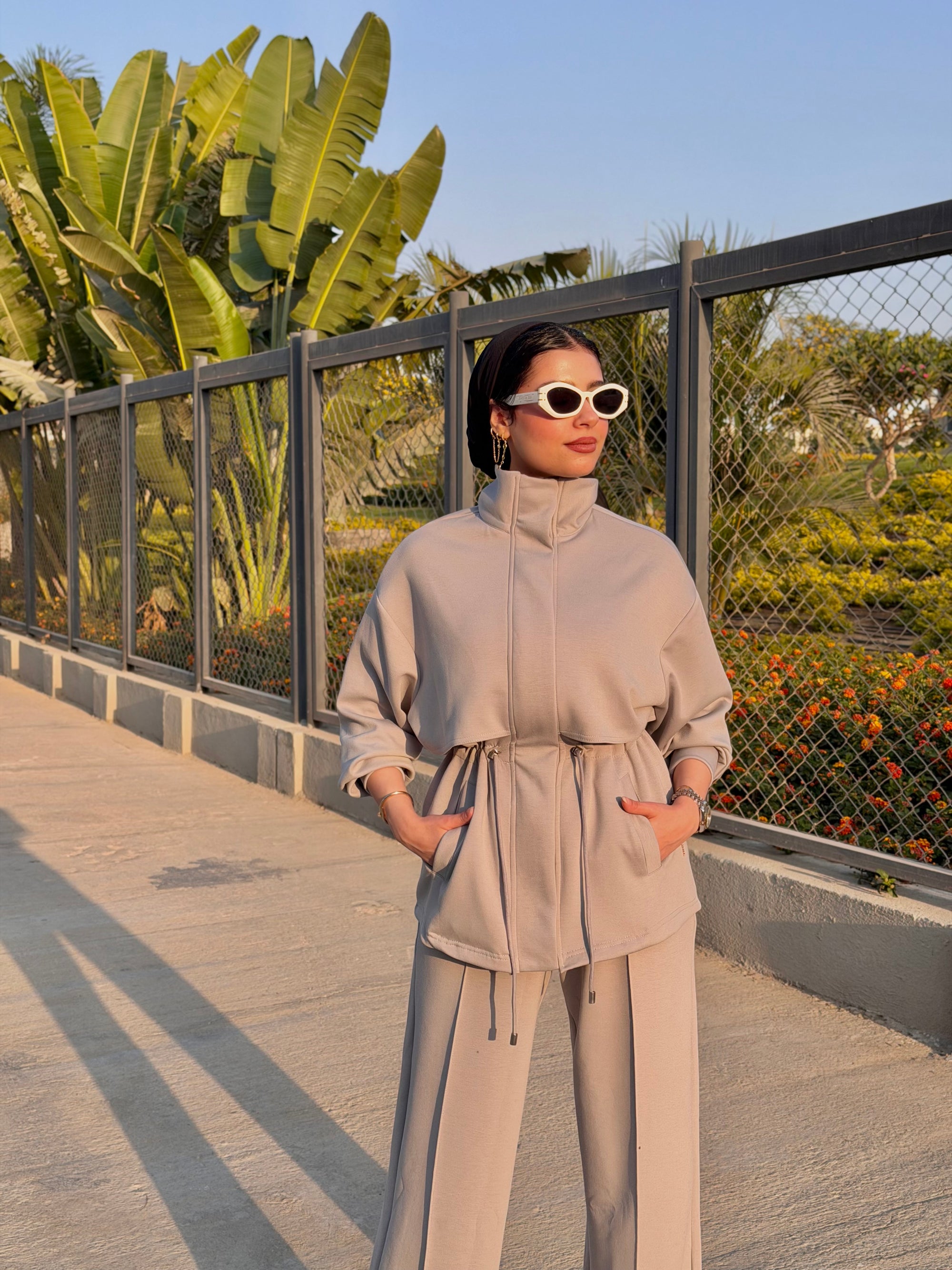 Oysho Set ( stone grey )