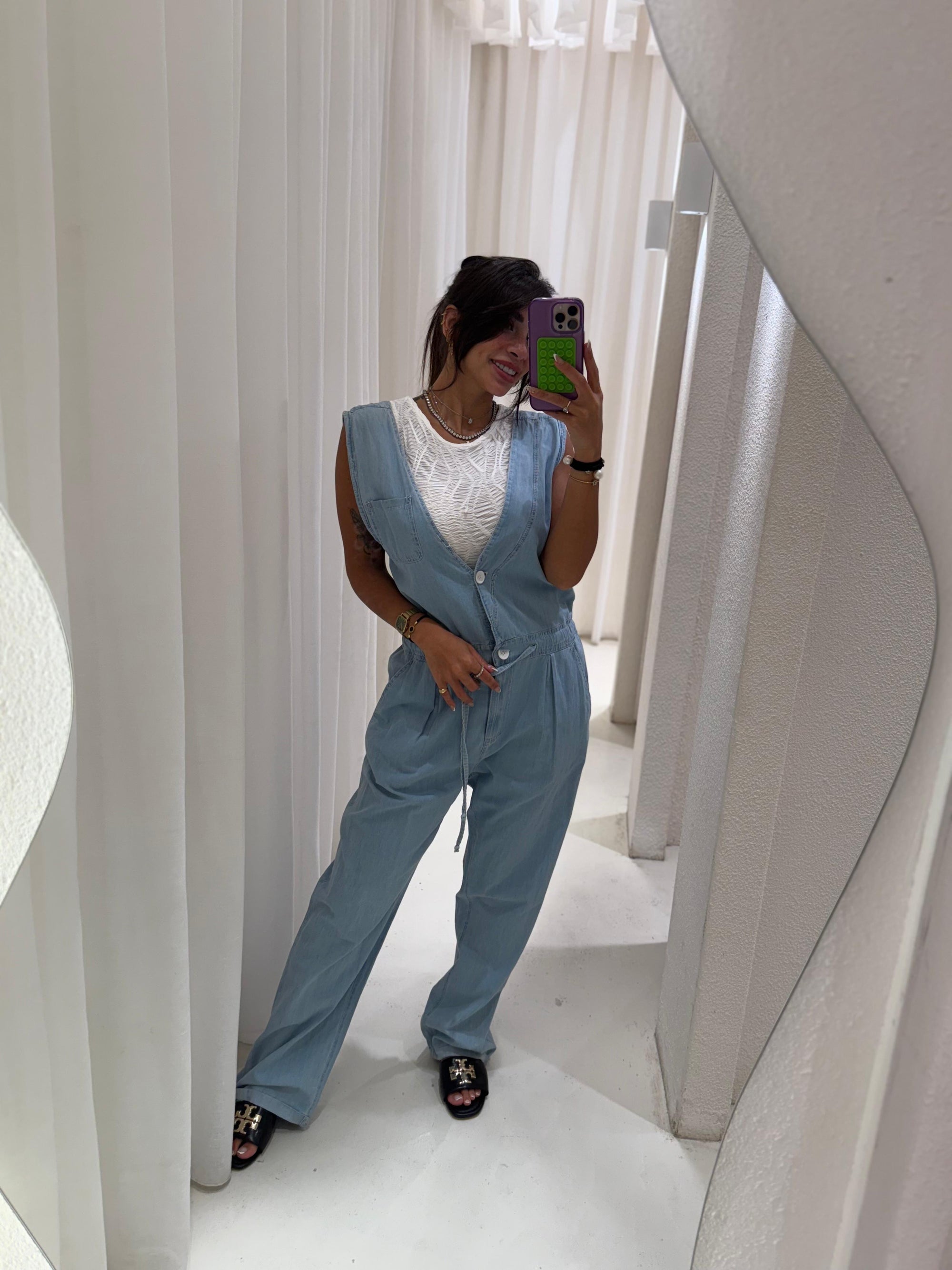 Denim jumpsuit