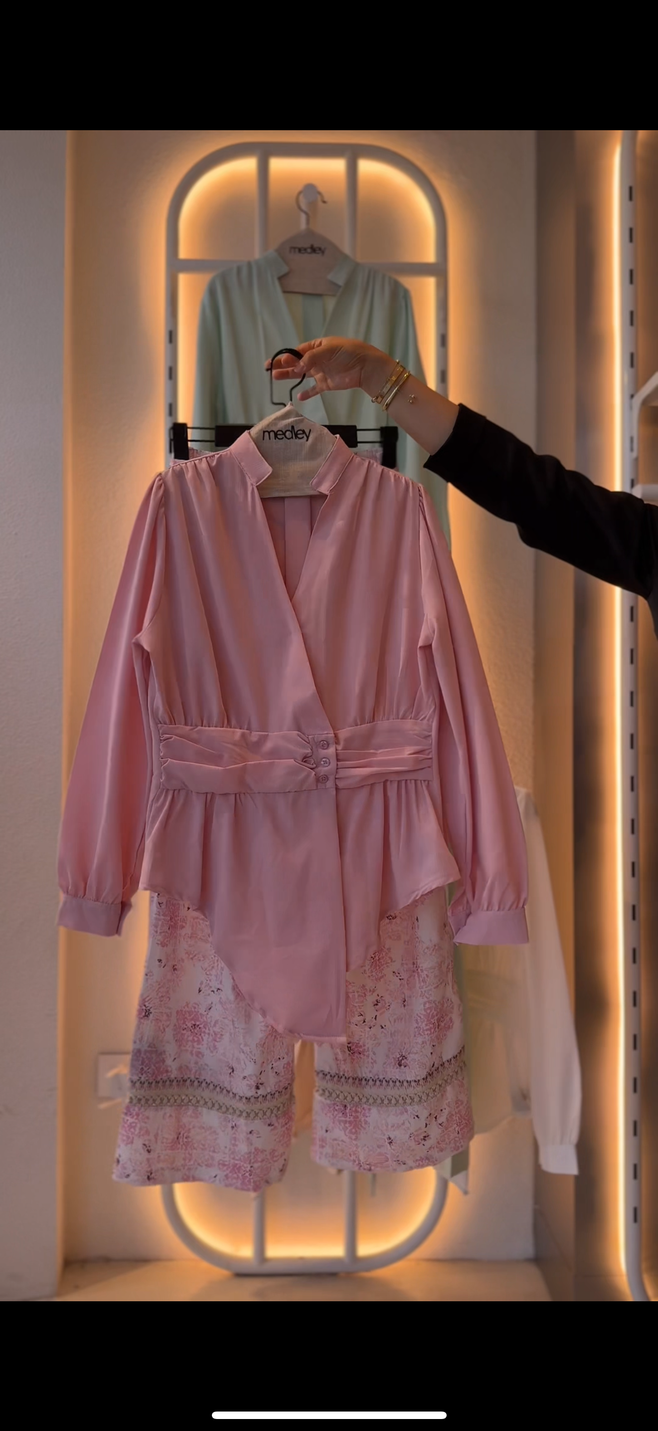 Serenity wrap blouse