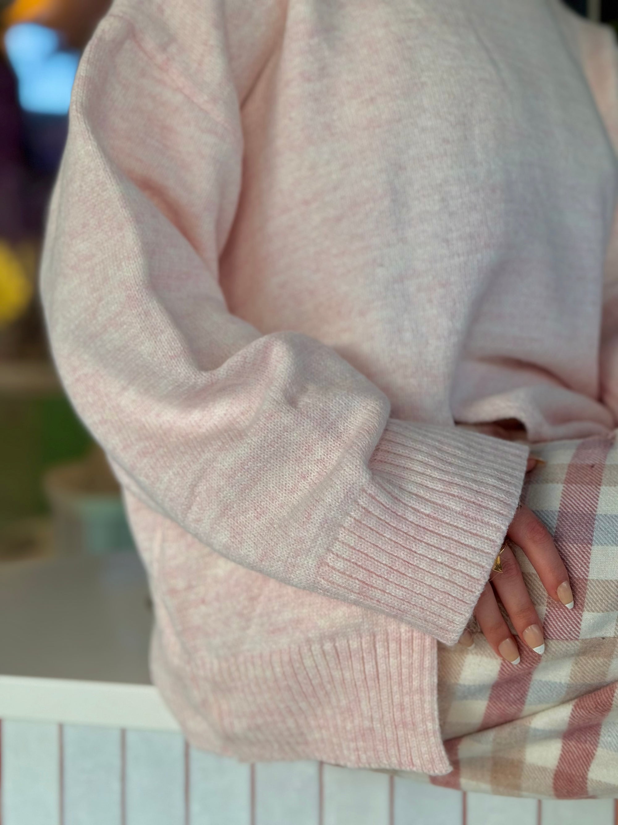 Blush Cloud Knit Pullover