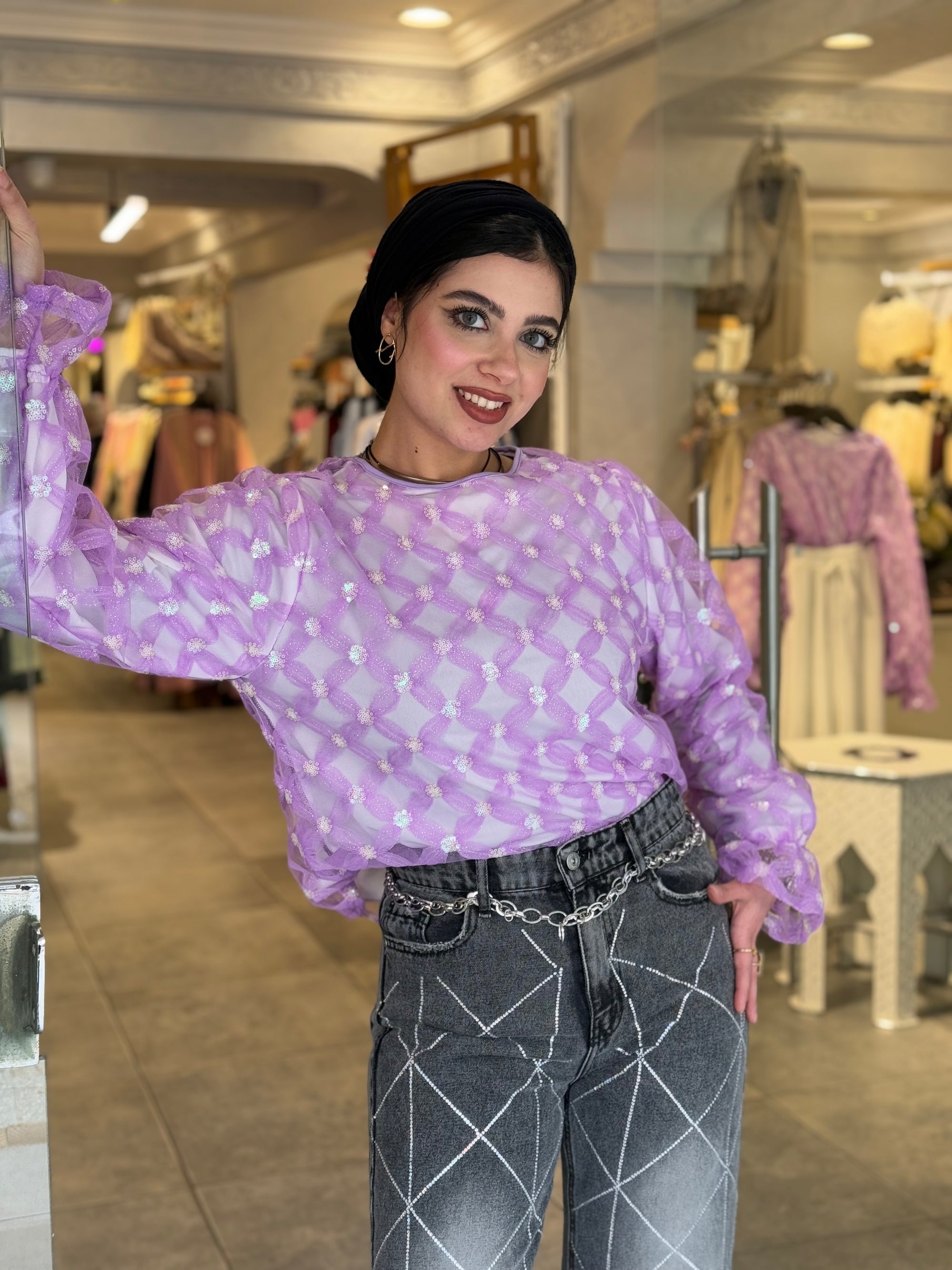 Purple Tull Blouse