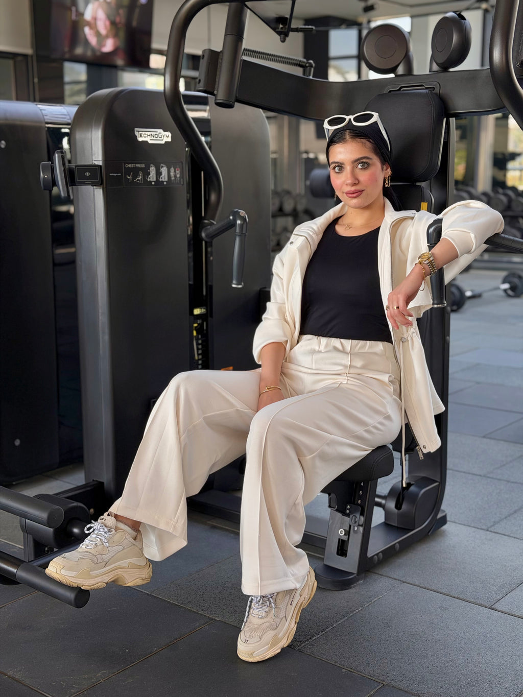 Oysho Set ( pearl white )