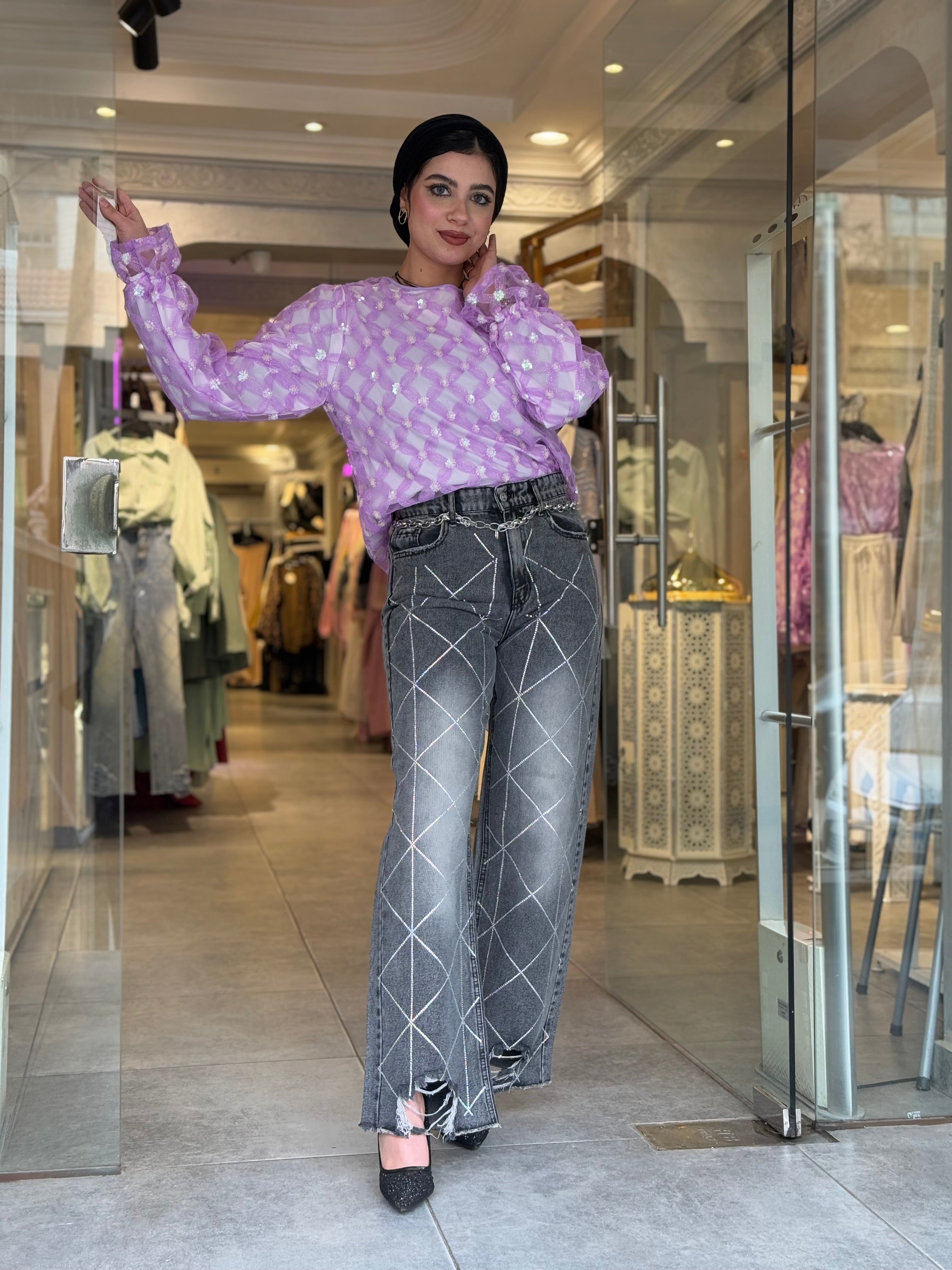 Purple Tull Blouse