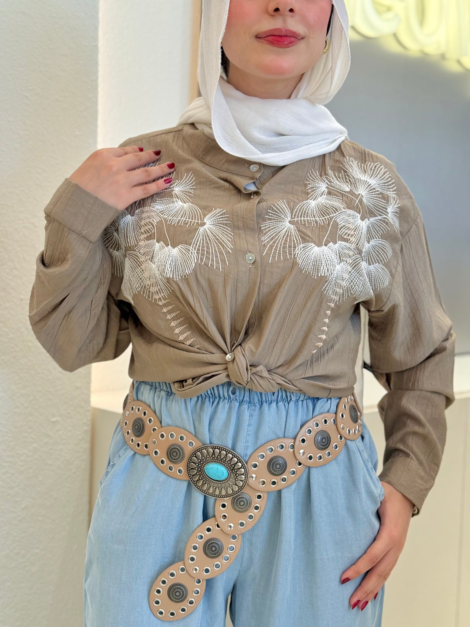 Mocha Island Blouse