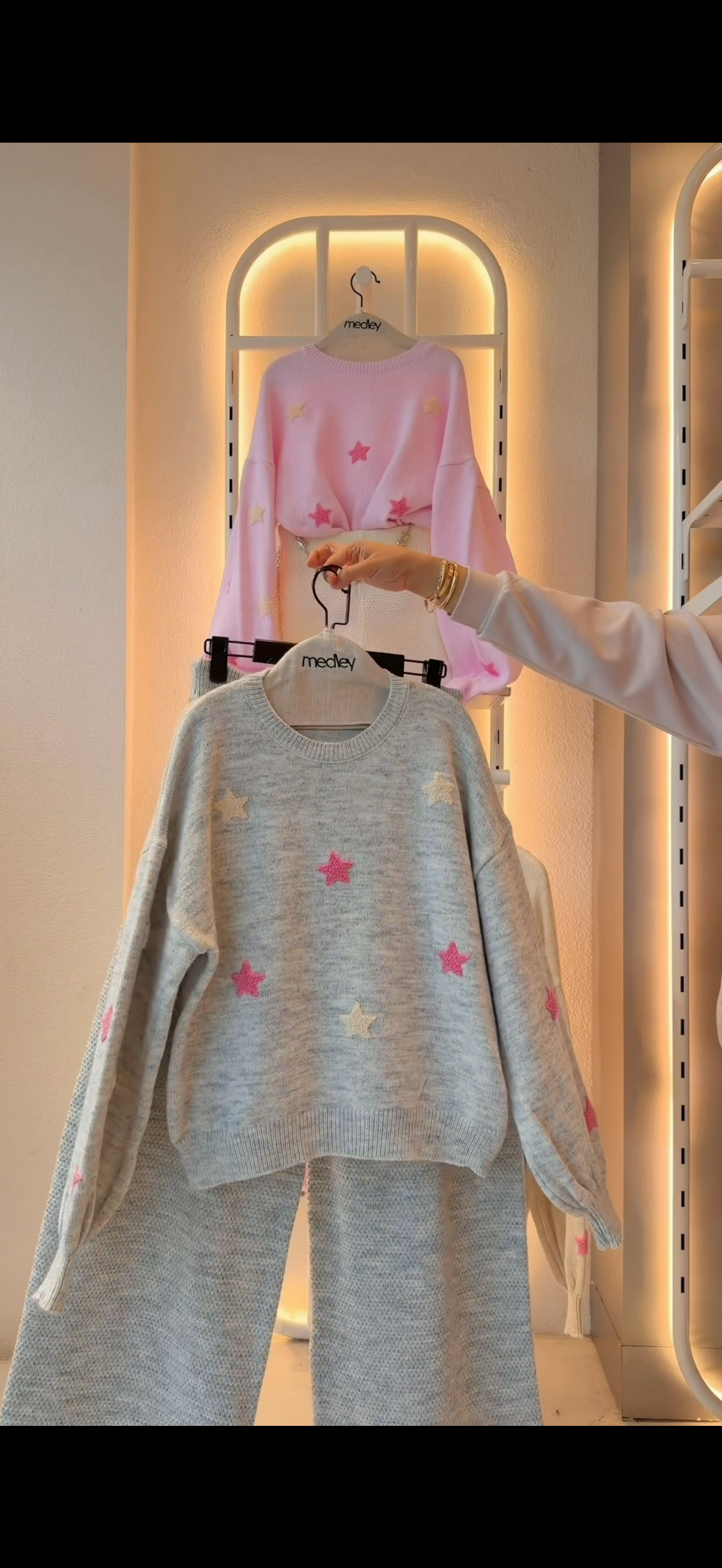 Starry Pastel Knit Pullover