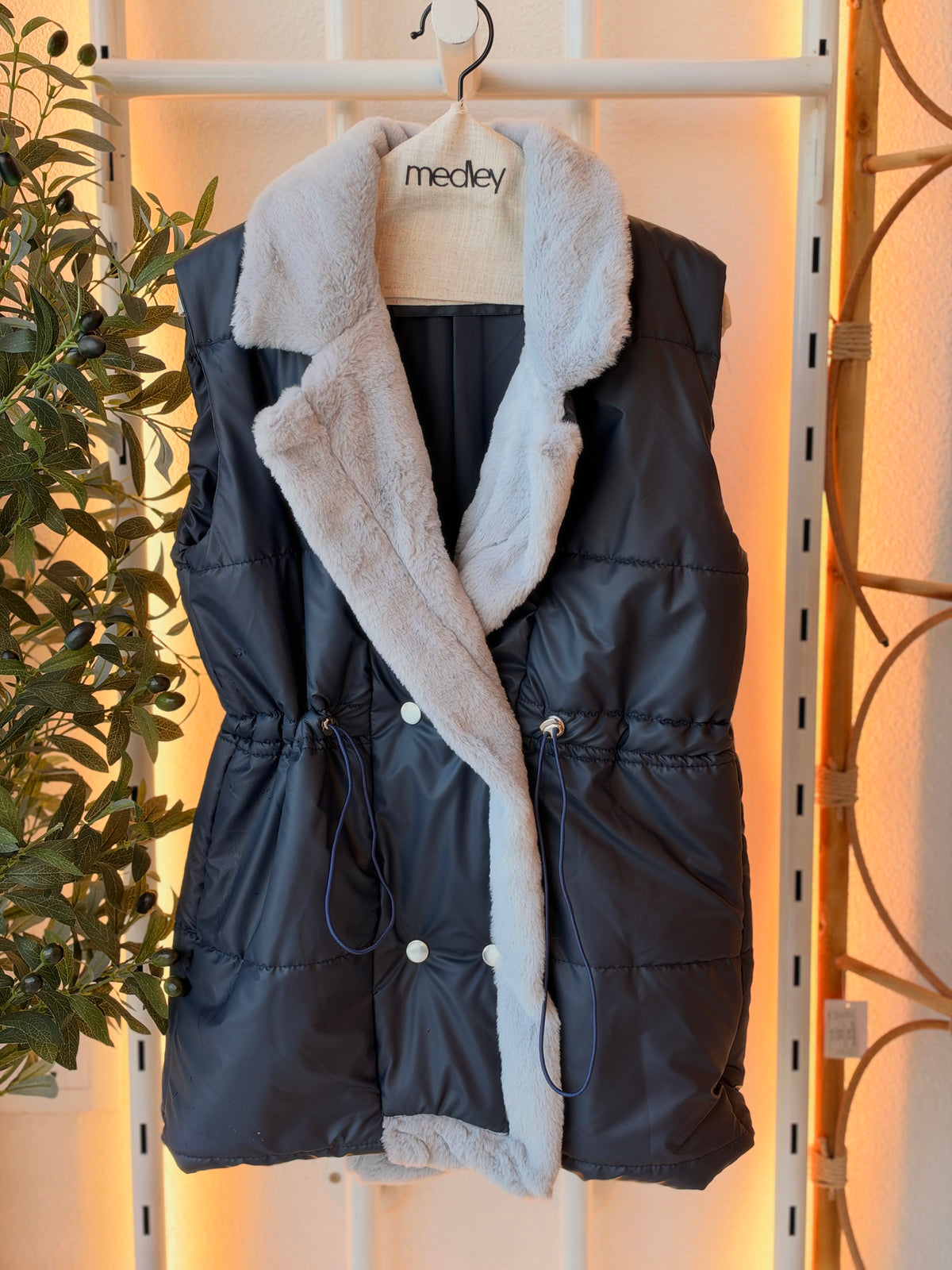 Teddy puffer layering vest by Medley Fashion, photo 11