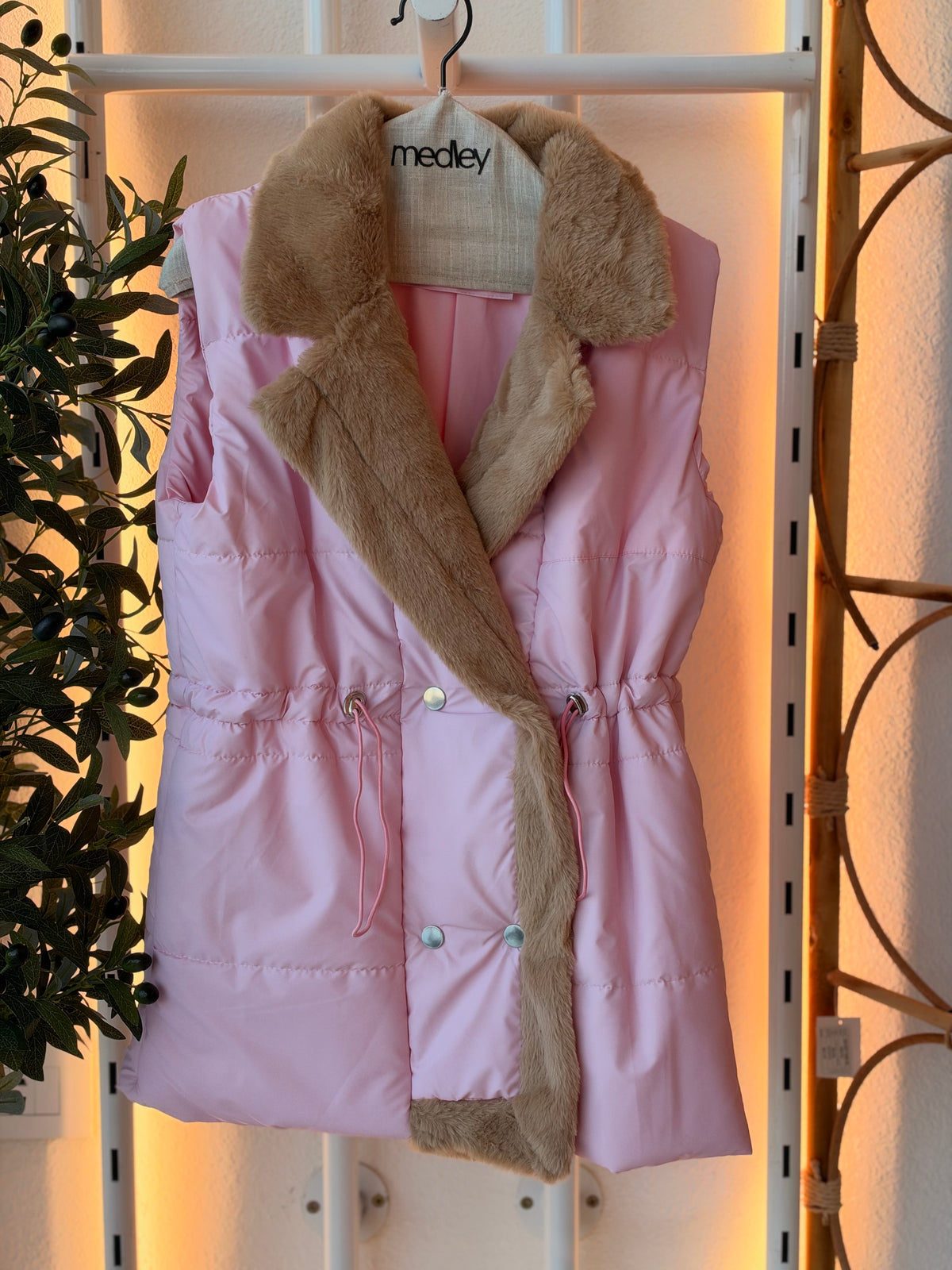 Teddy puffer layering vest by Medley Fashion, photo 9