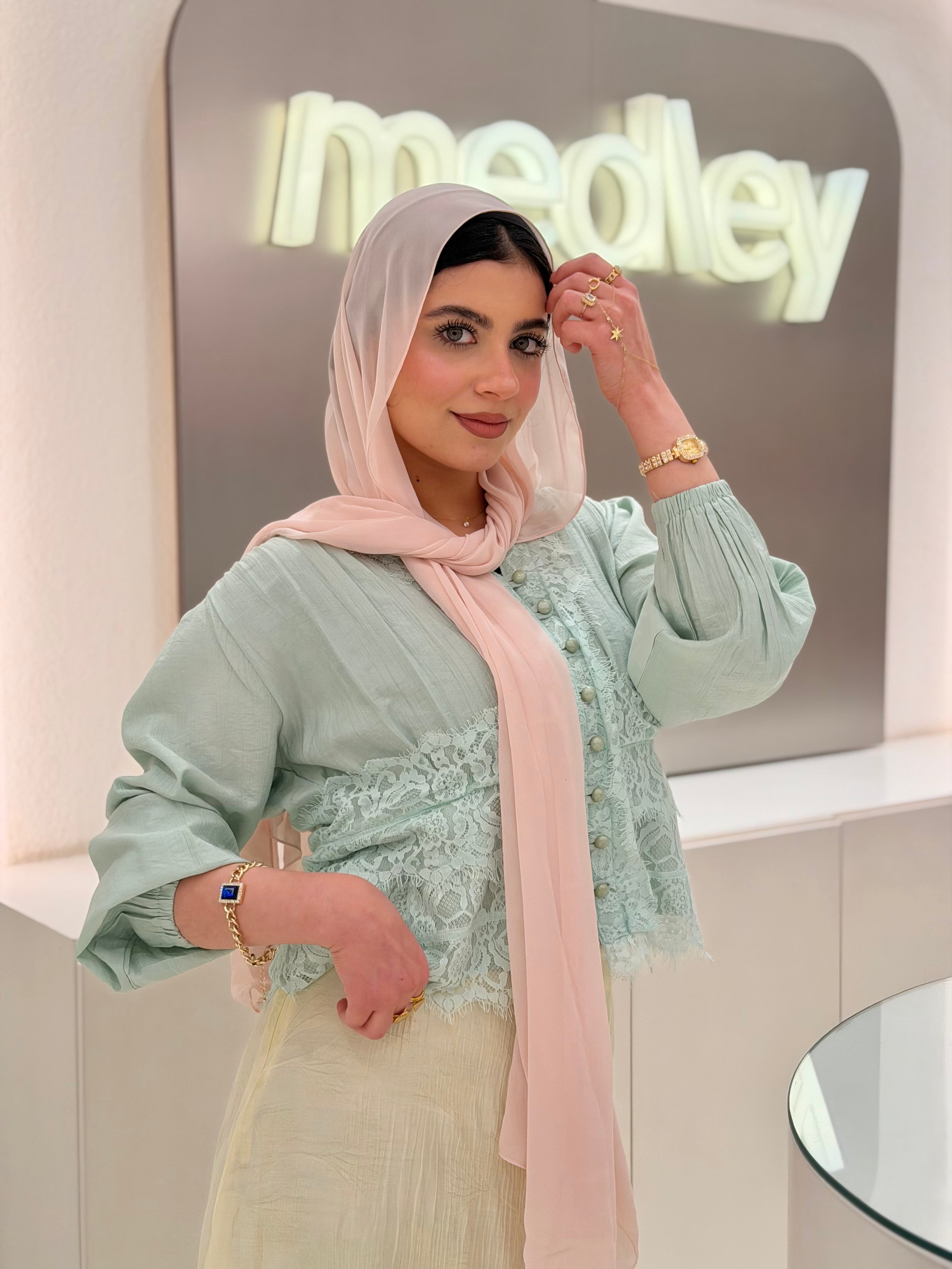 Dantel End Blouse ( soft mint )