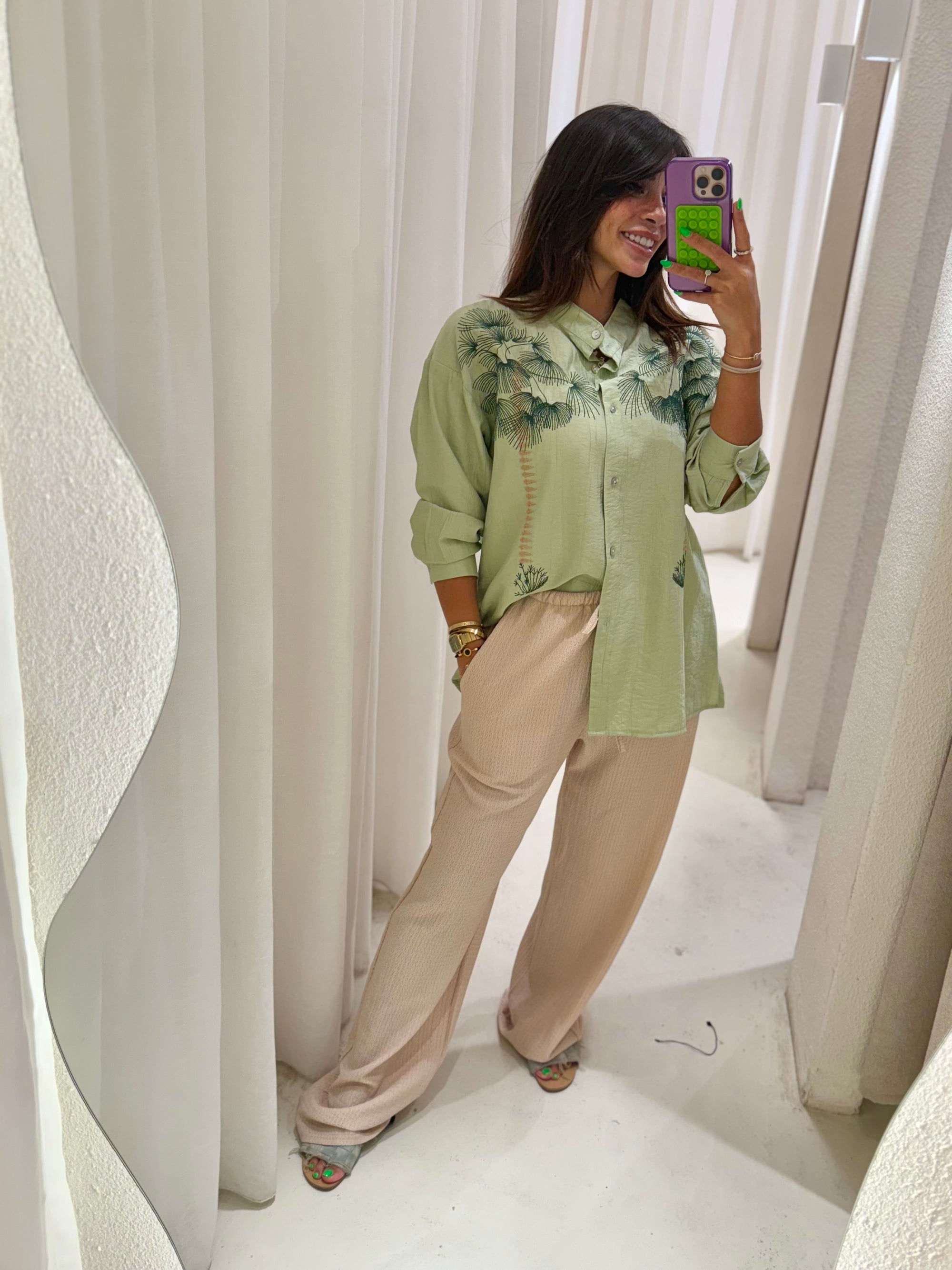 Mint Island blouse