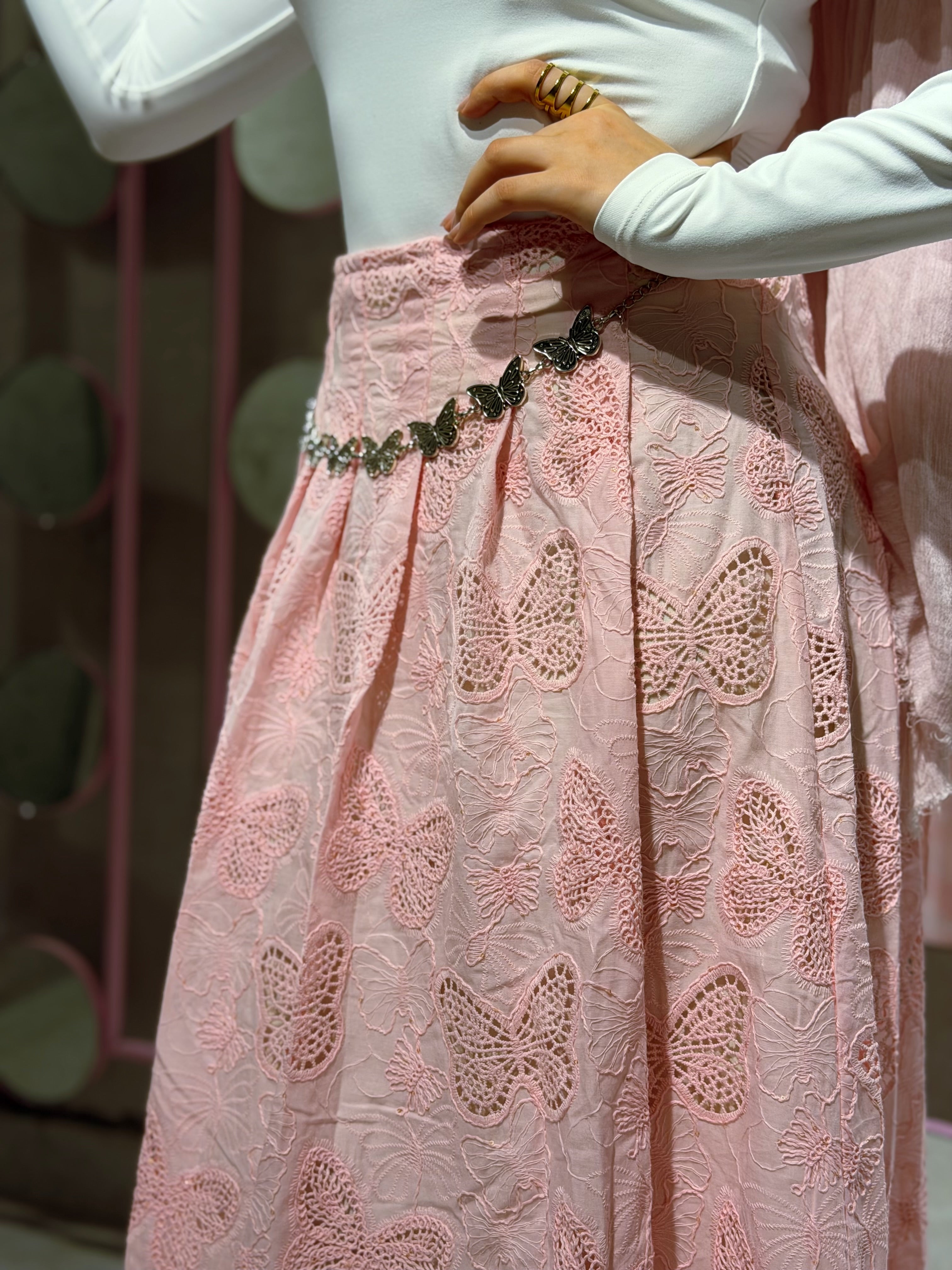 Butterfly Muse Skirt (Pink)
