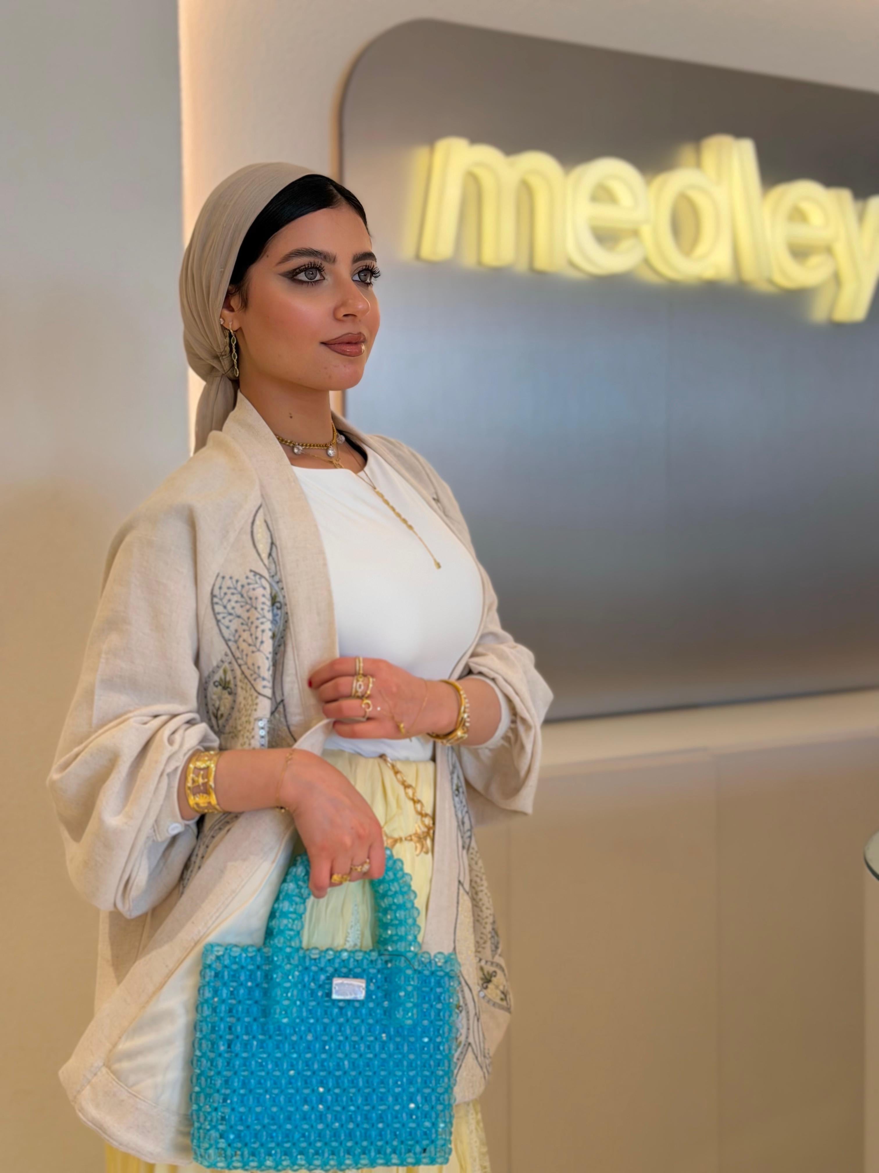 Aqua Muse Crystals handbag