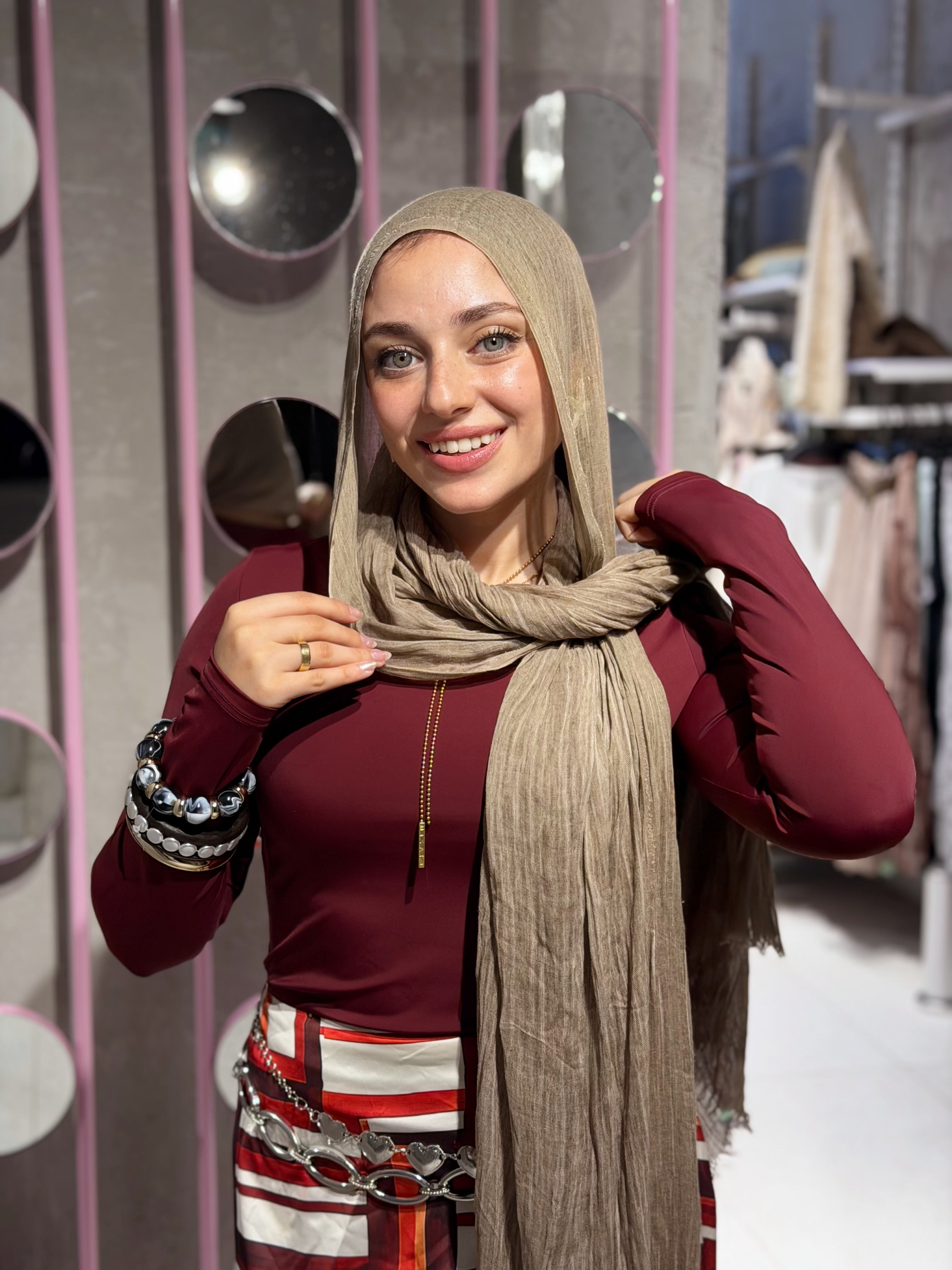 Long Sleeve Daily Basic (Burgundy)