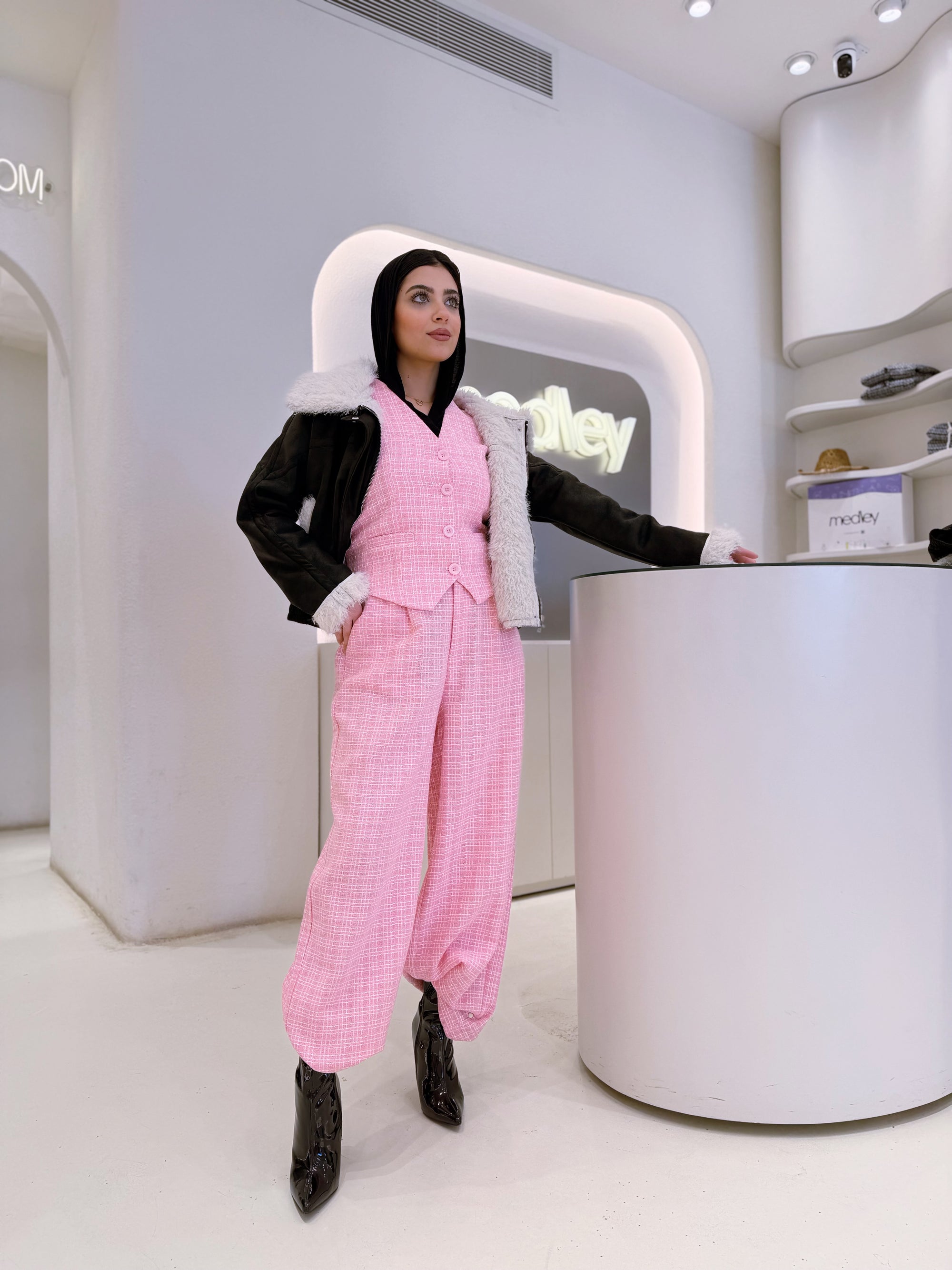 Full fur jacket ( black )