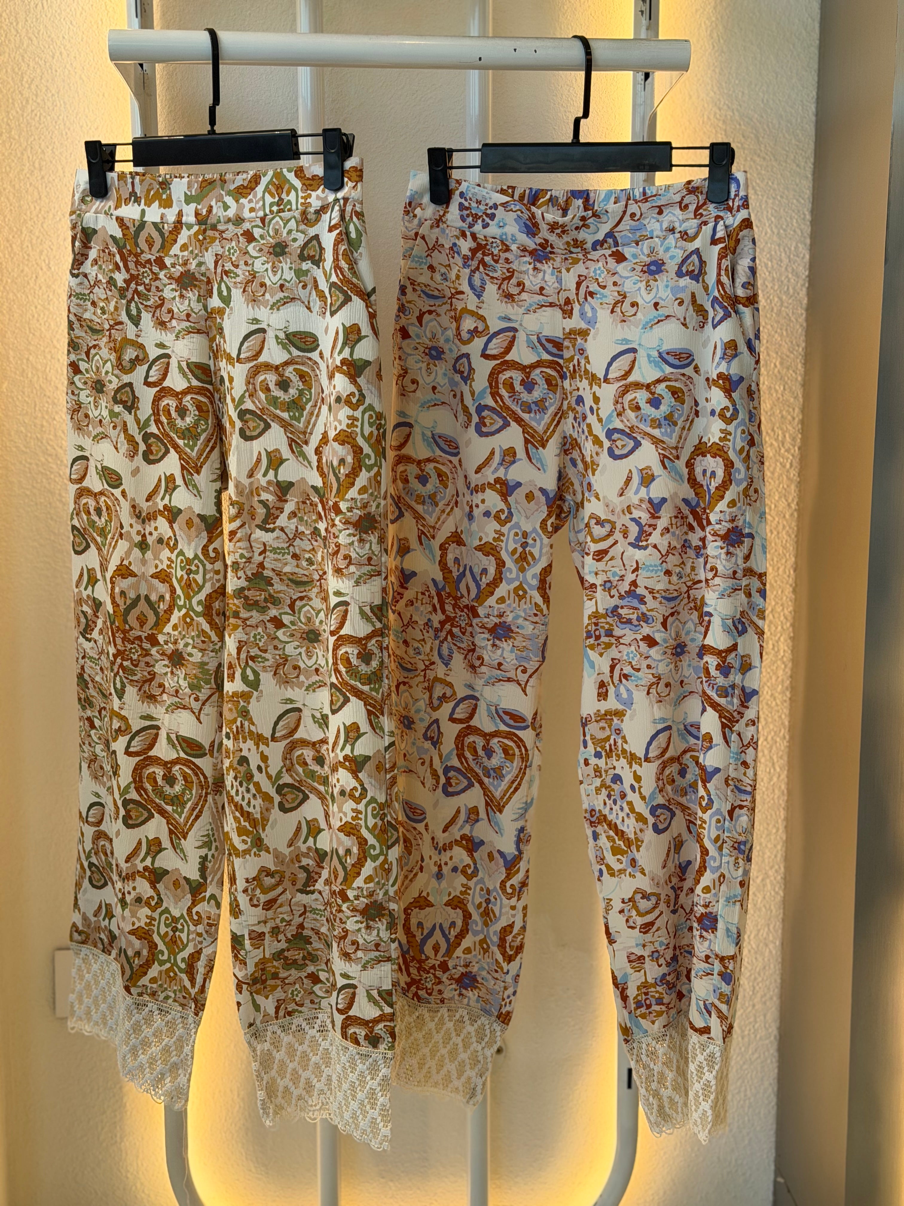 Lightweight summer decorated pants