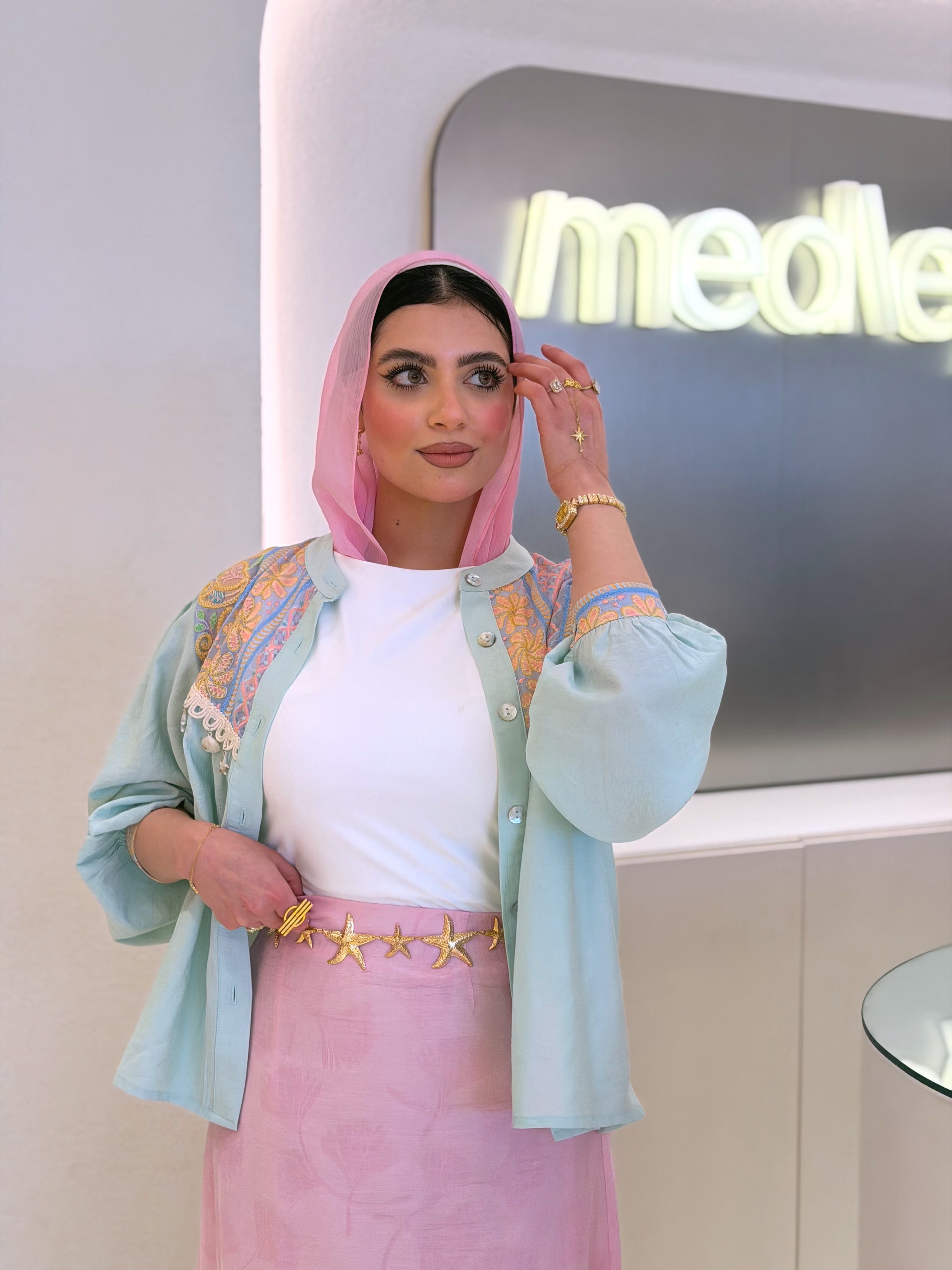 Mint Green Detailed Blouse