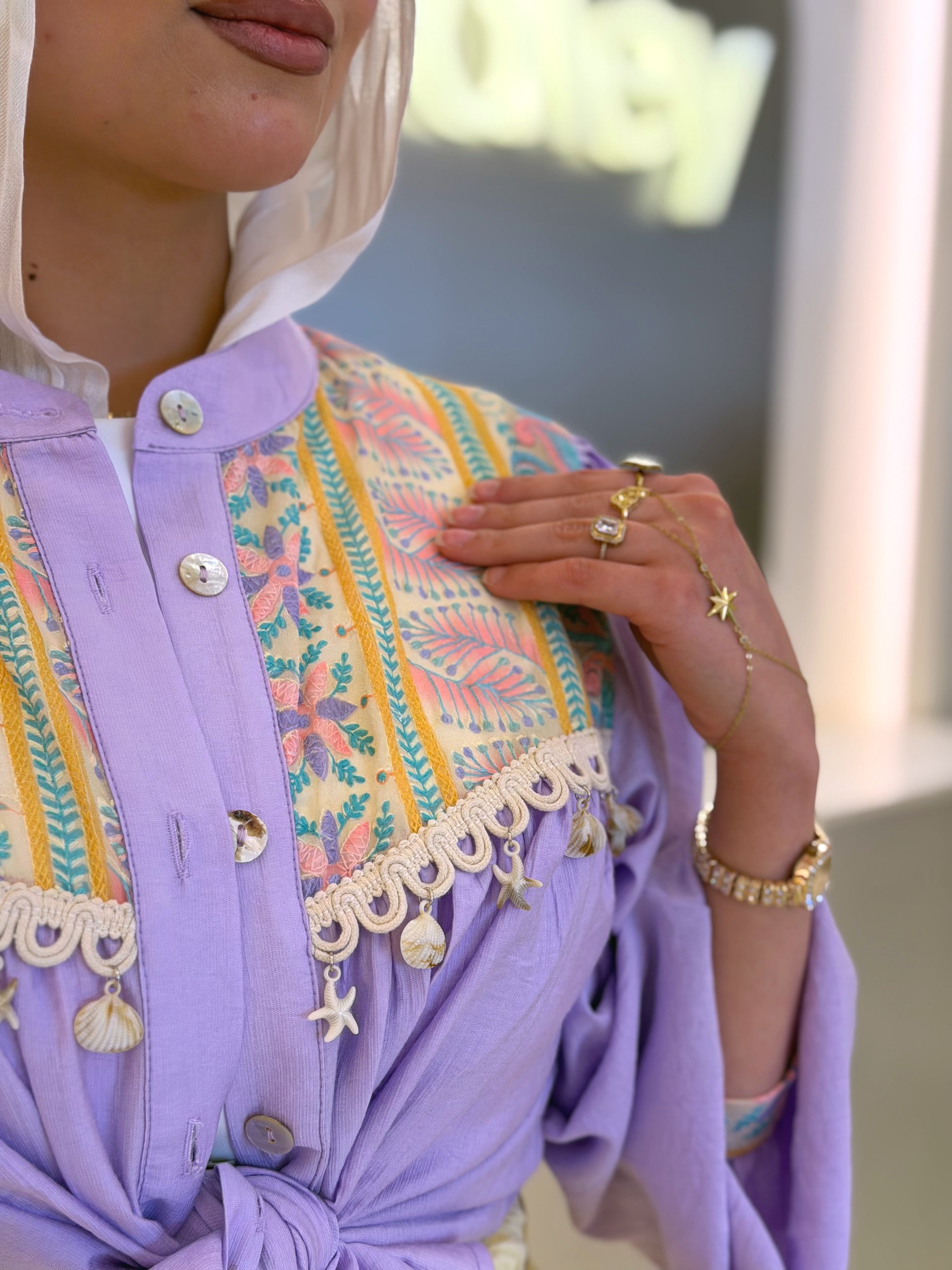 Summer Purple Blouse