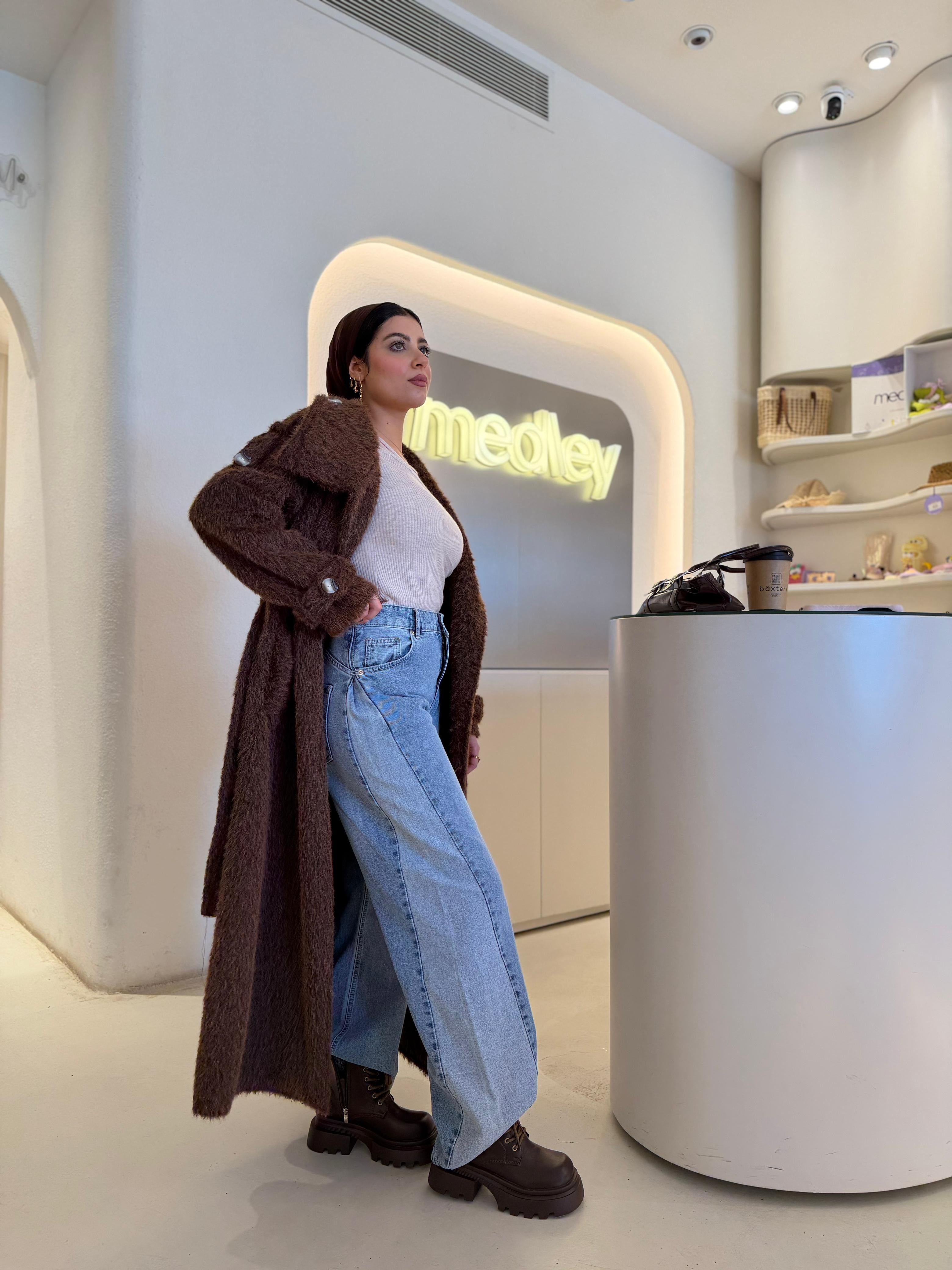 Denim Jeans ( wide-leg Fit Jeans )