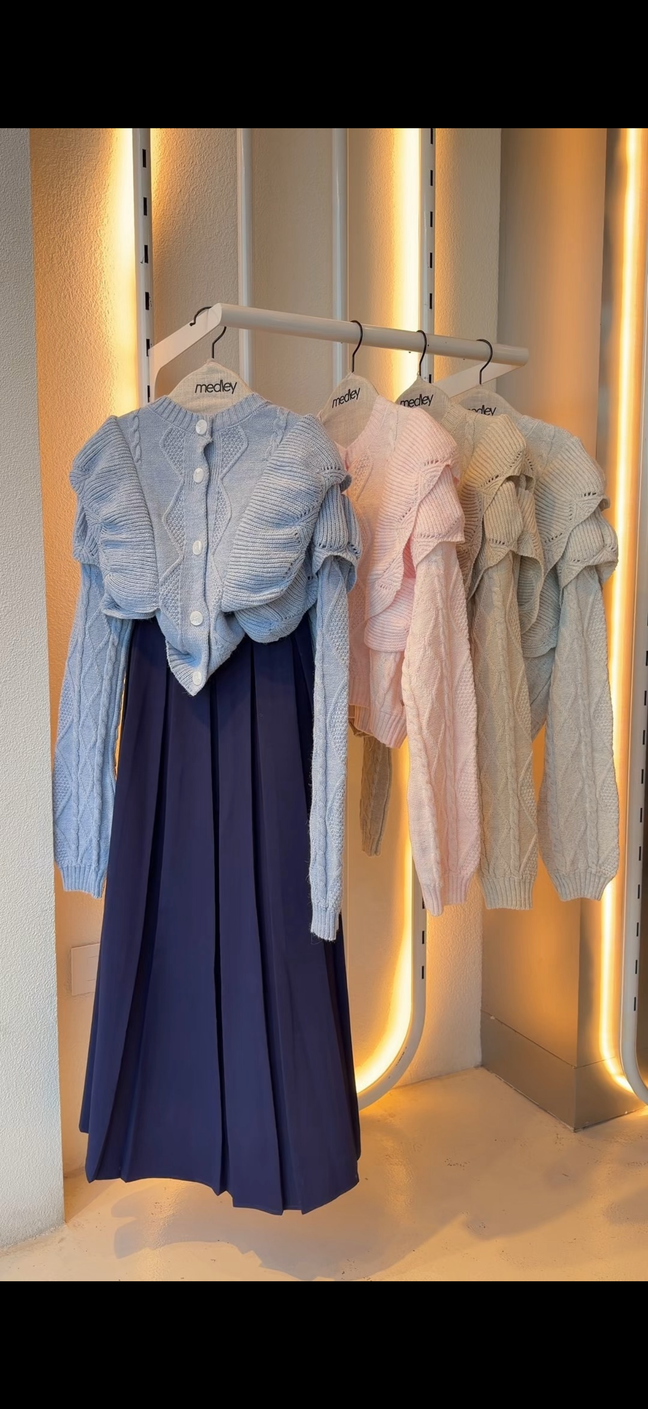 Ruffles Mohair Cardigan