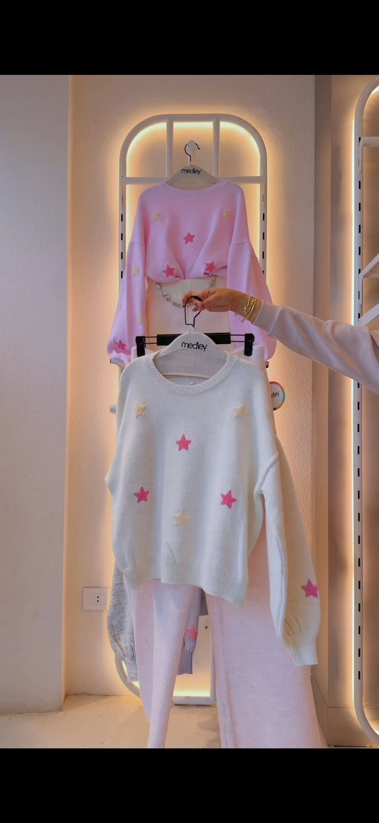 Starry Pastel Knit Pullover