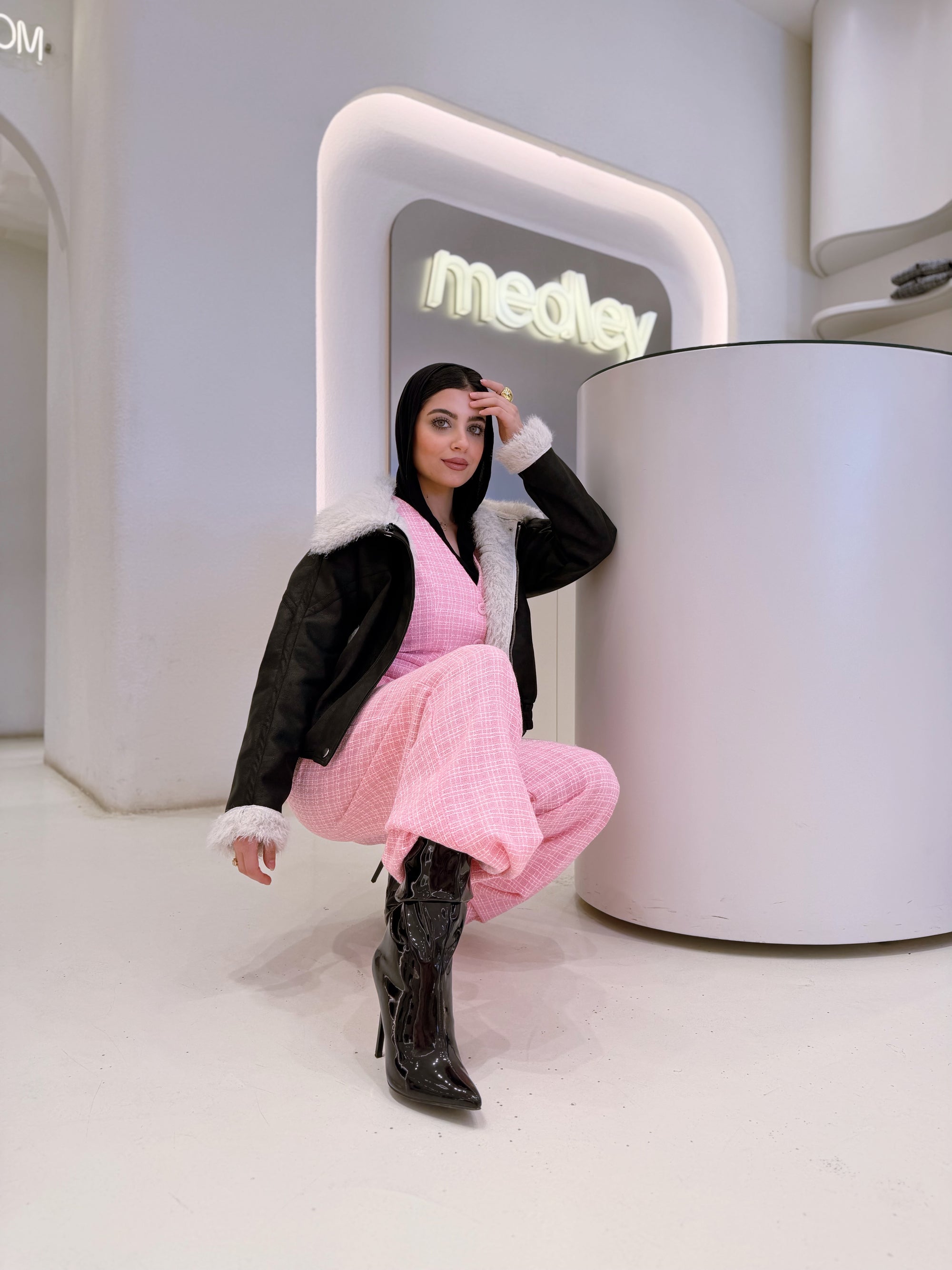 Full fur jacket ( black )