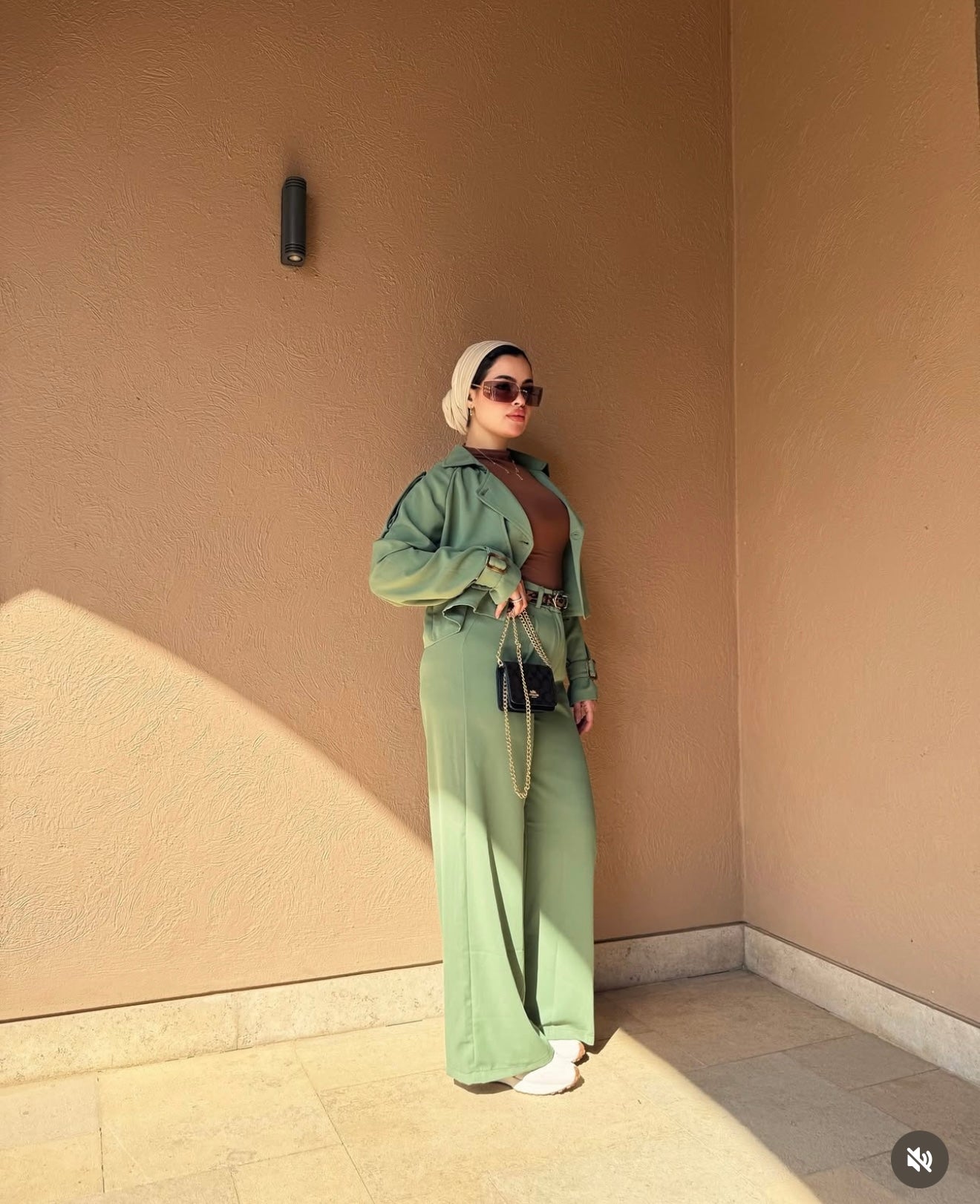 Crop trench coat