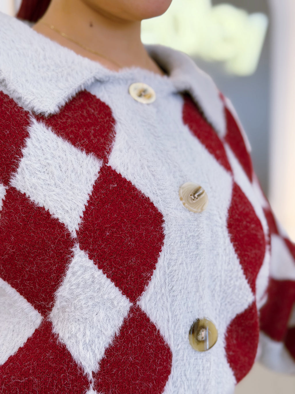 Fluffy Mohair Knitted Blouse