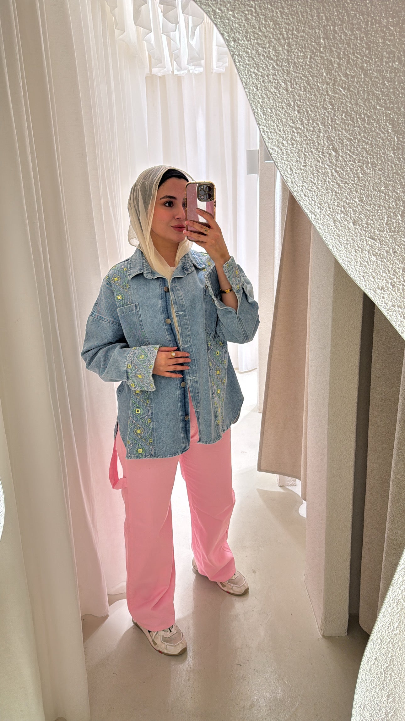 Embiodery denim jacket