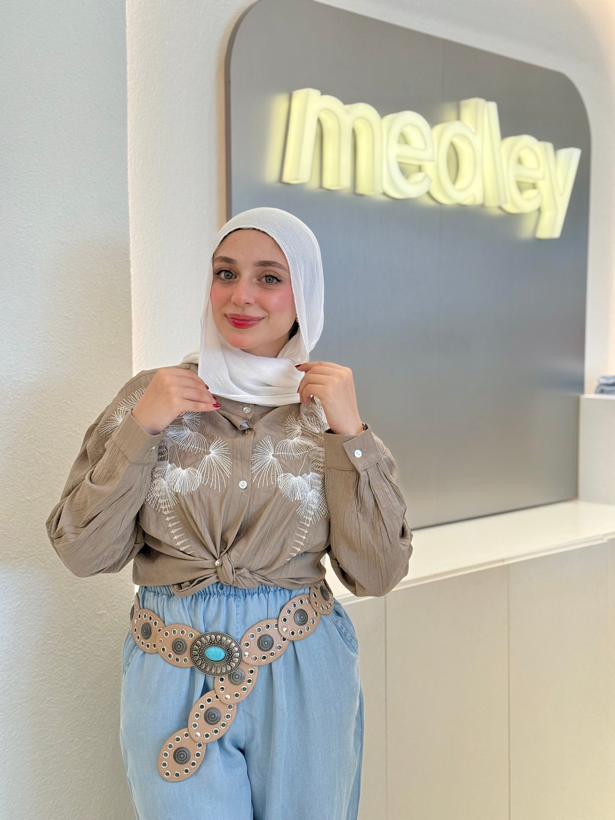Mocha Island Blouse