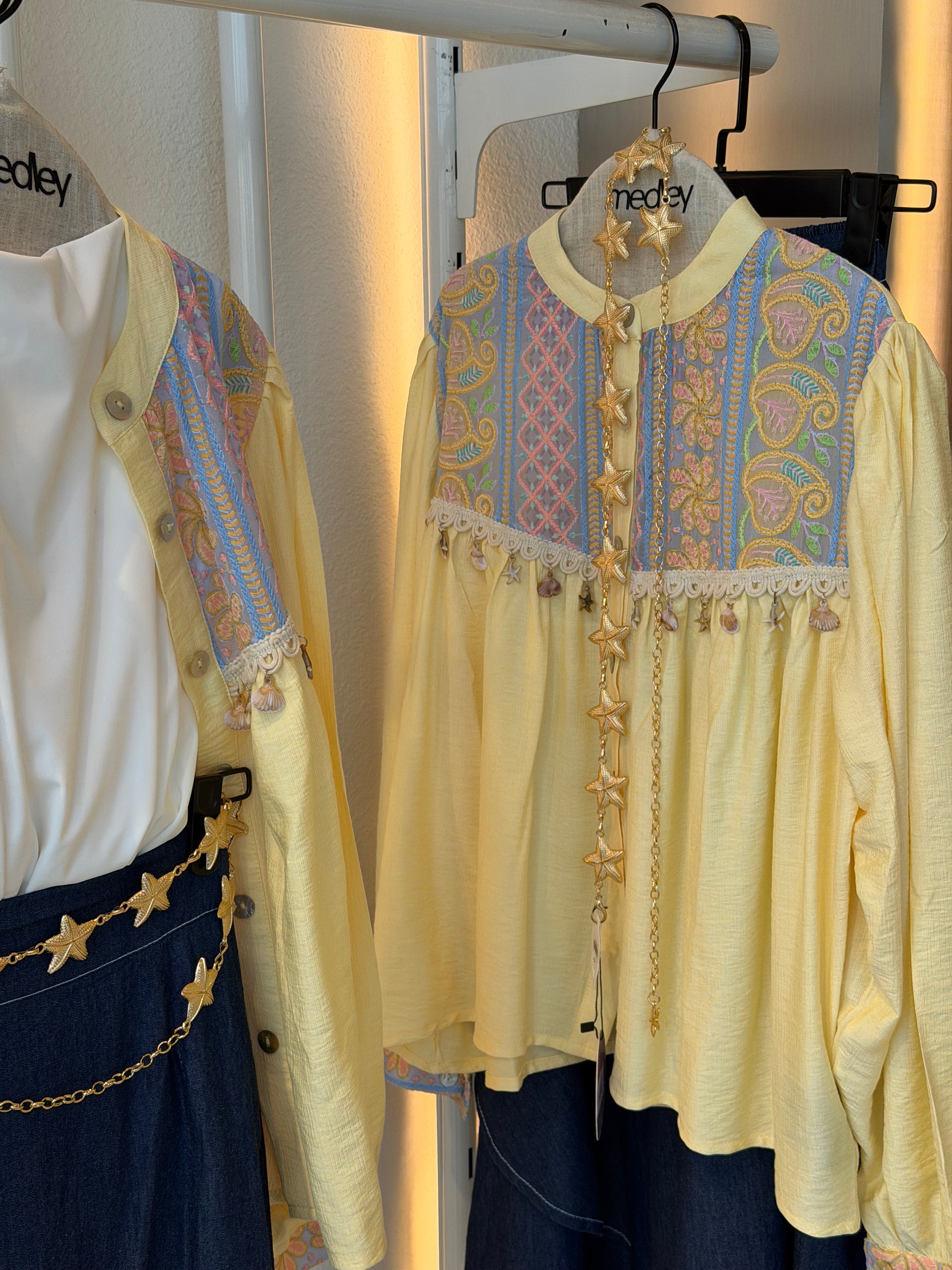 Soft summer yellow blouse