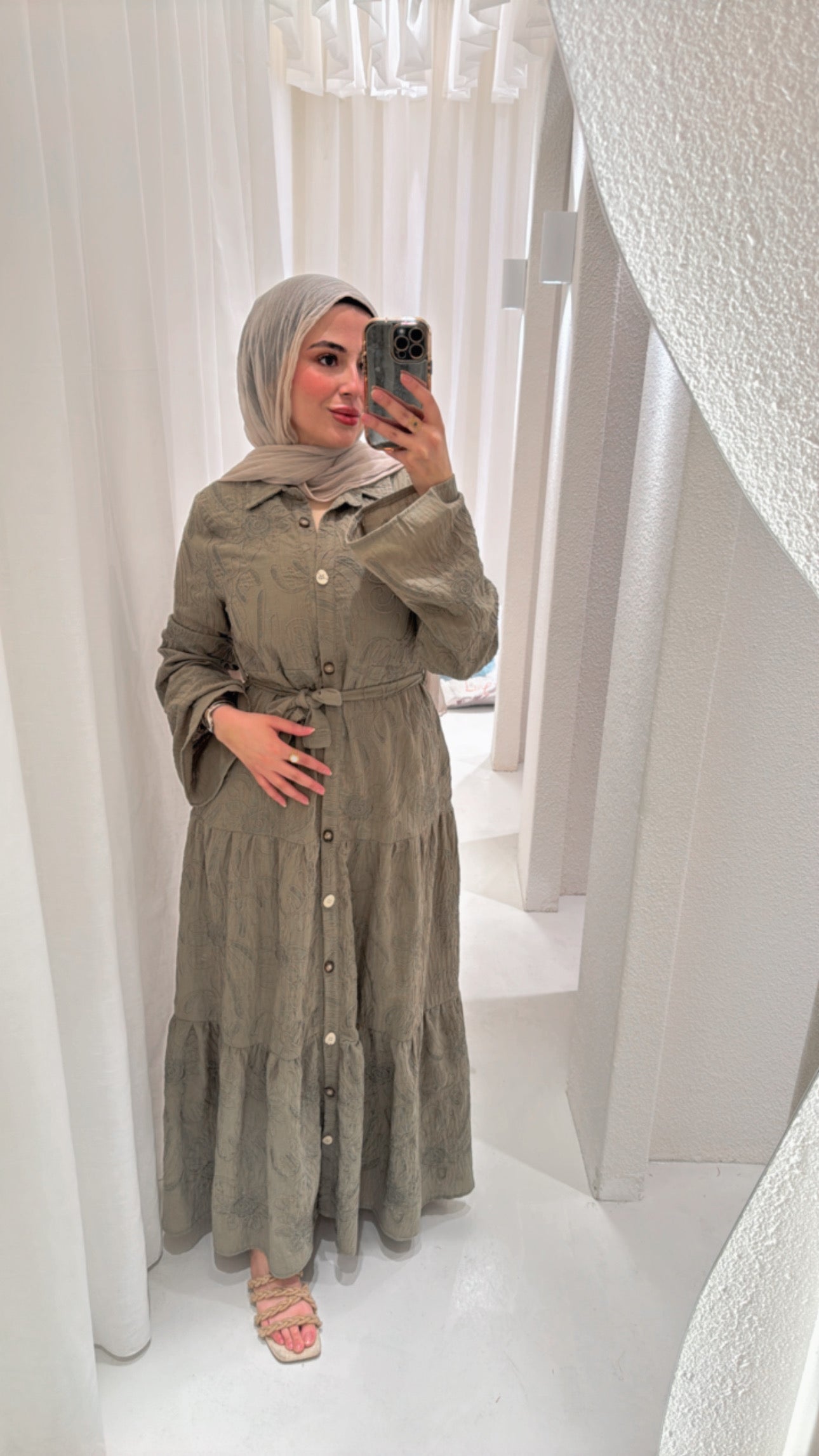 Cotton embroidery dress