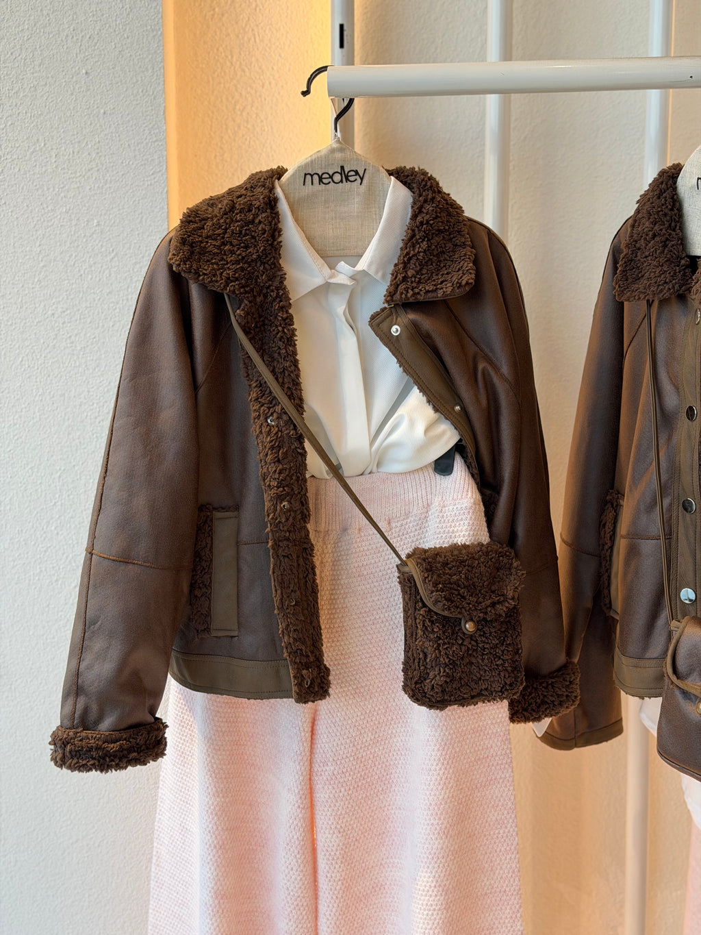 Brownies teddy bear jacket ( with double face bag )