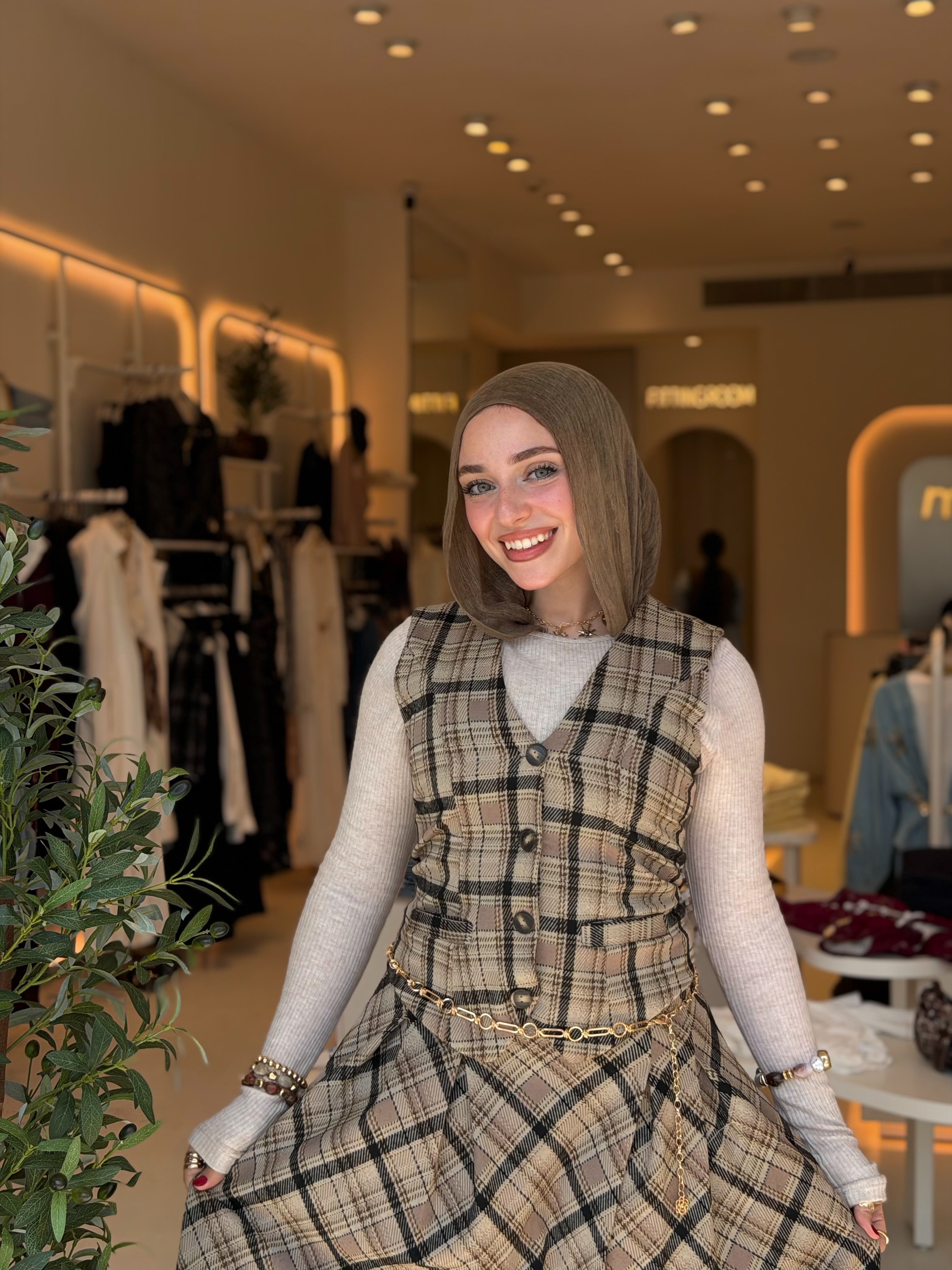 Vintage plaid vest (London Nights)