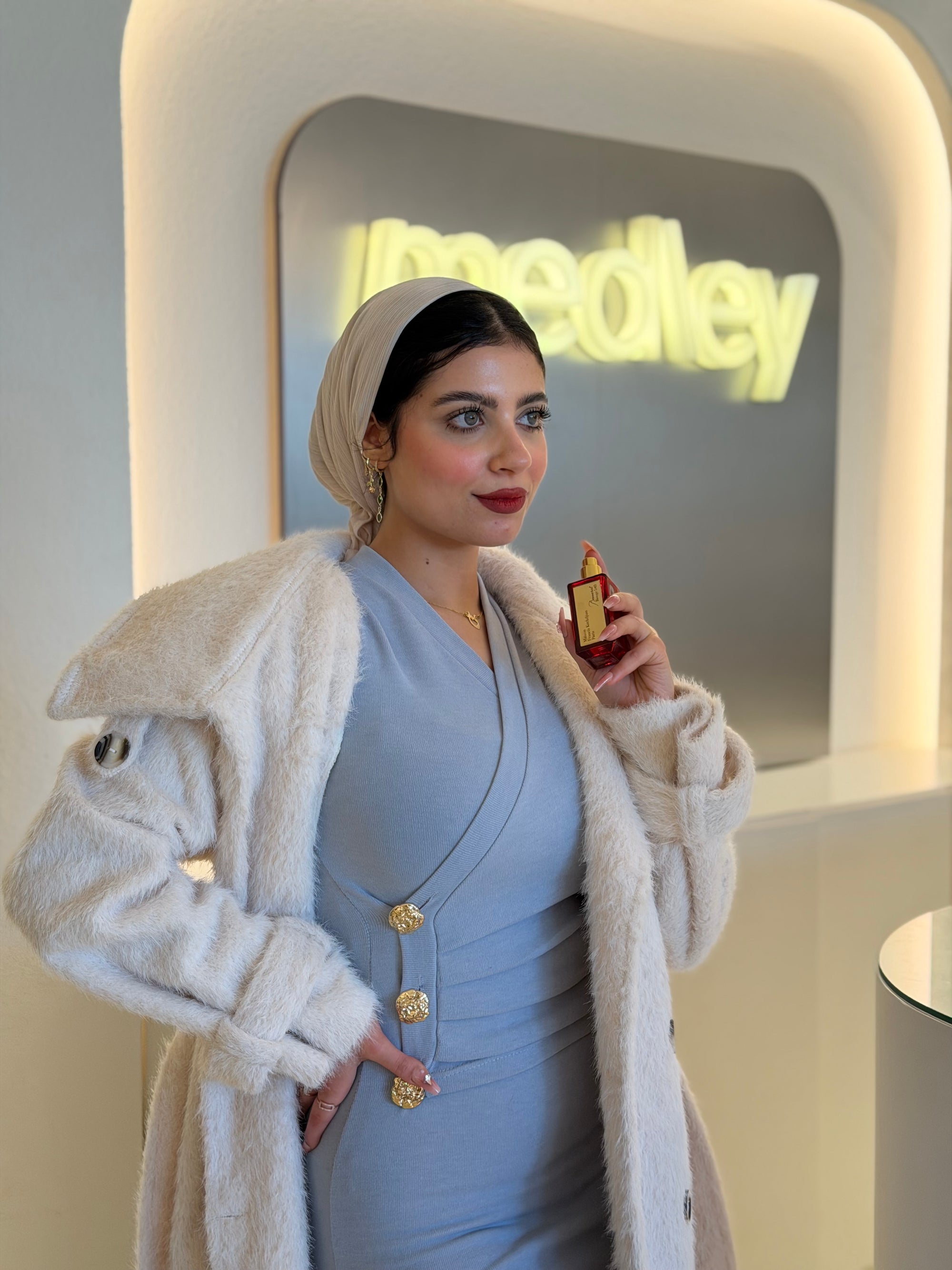 Luxe Fluff Fur Coat ( cream )