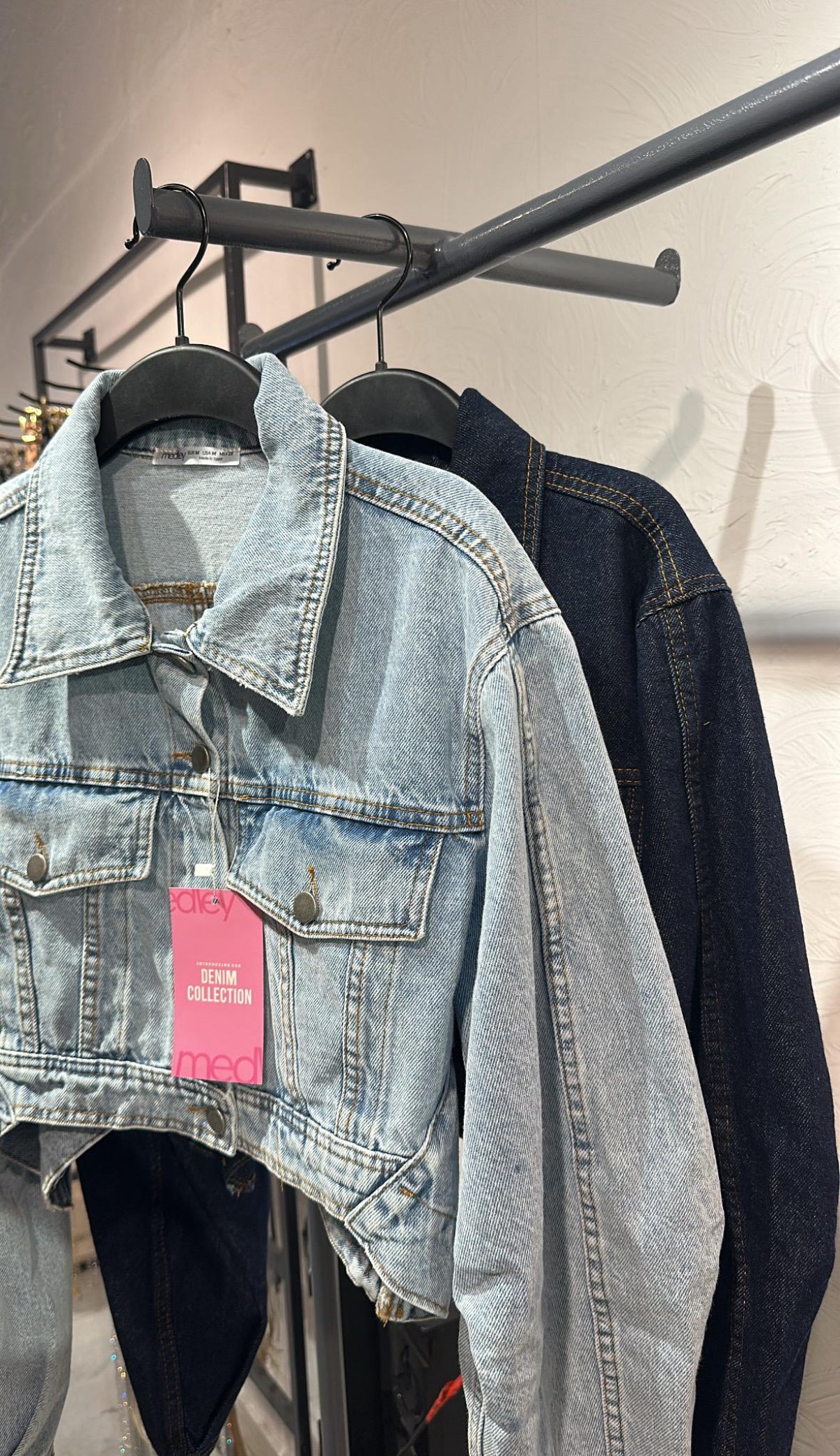 Denim crop jacket