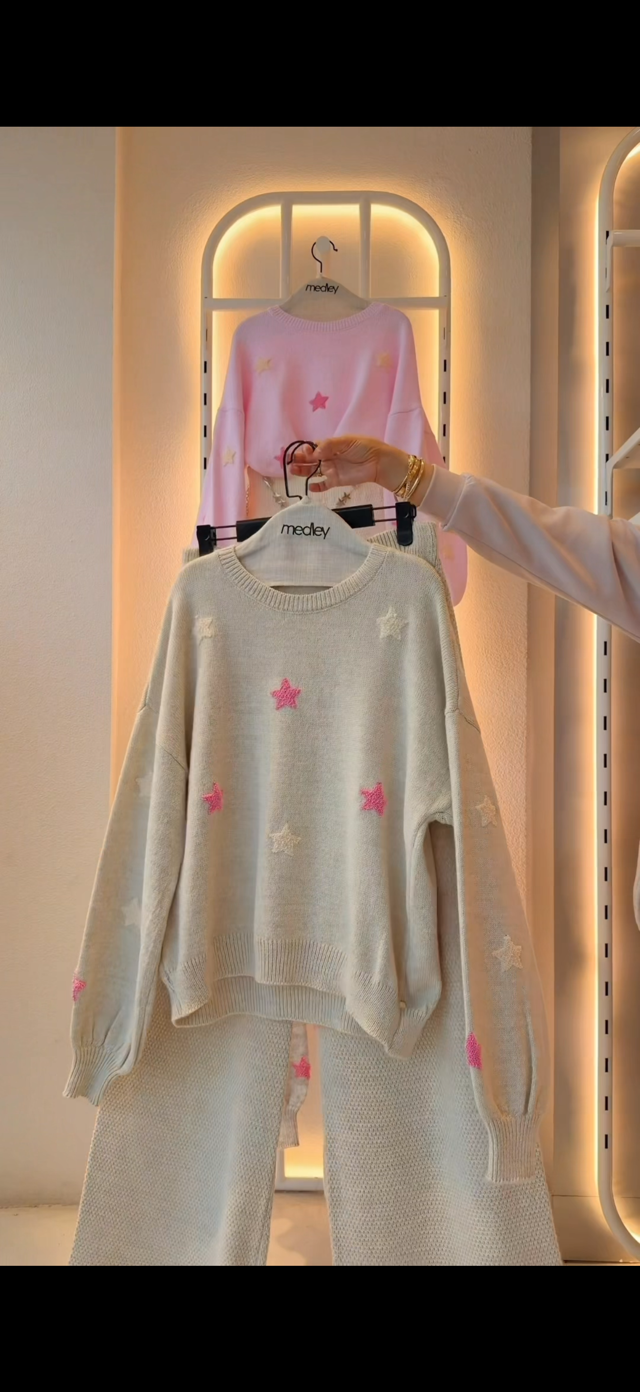 Starry Pastel Knit Pullover