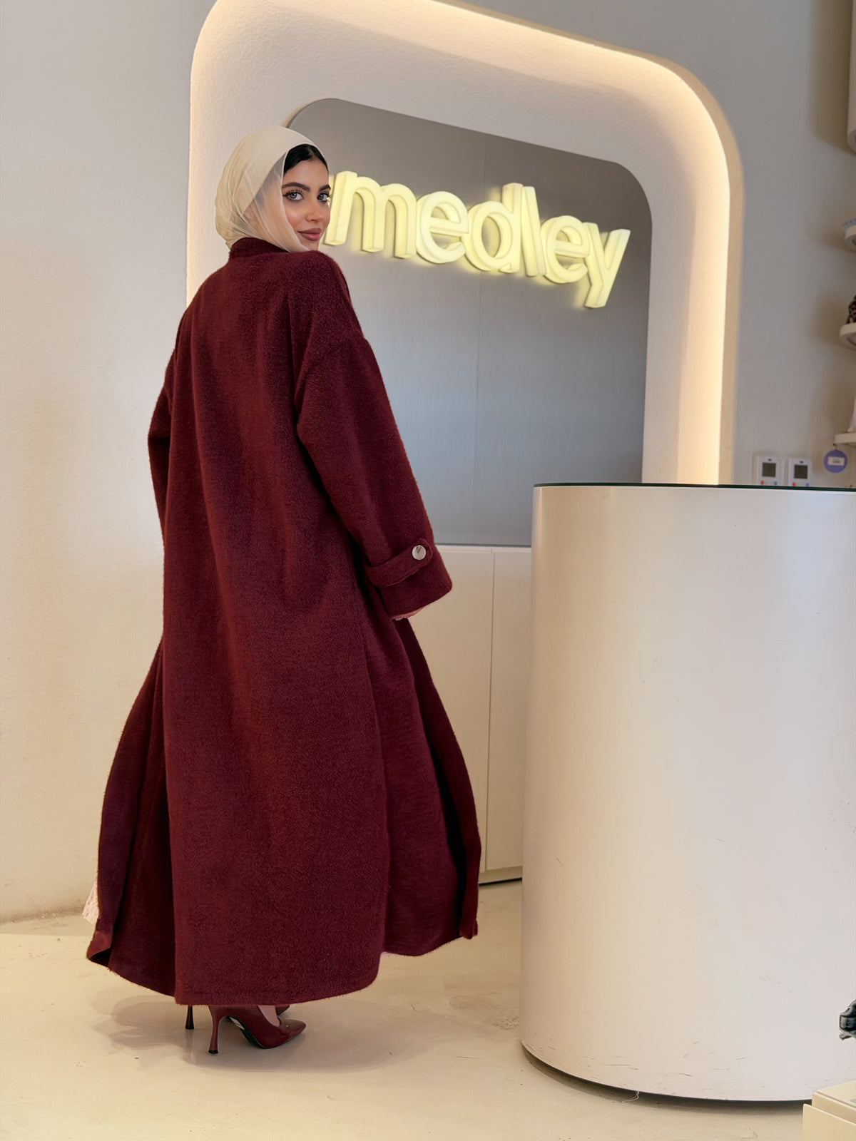 Luna Mohair Cardigan ( Burgundy )