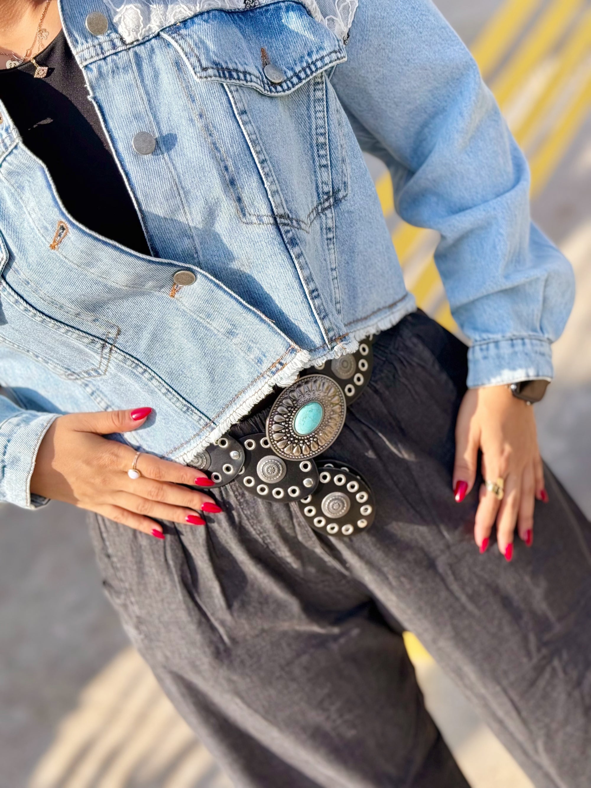 Daisy Edge Denim Jacket 🌸