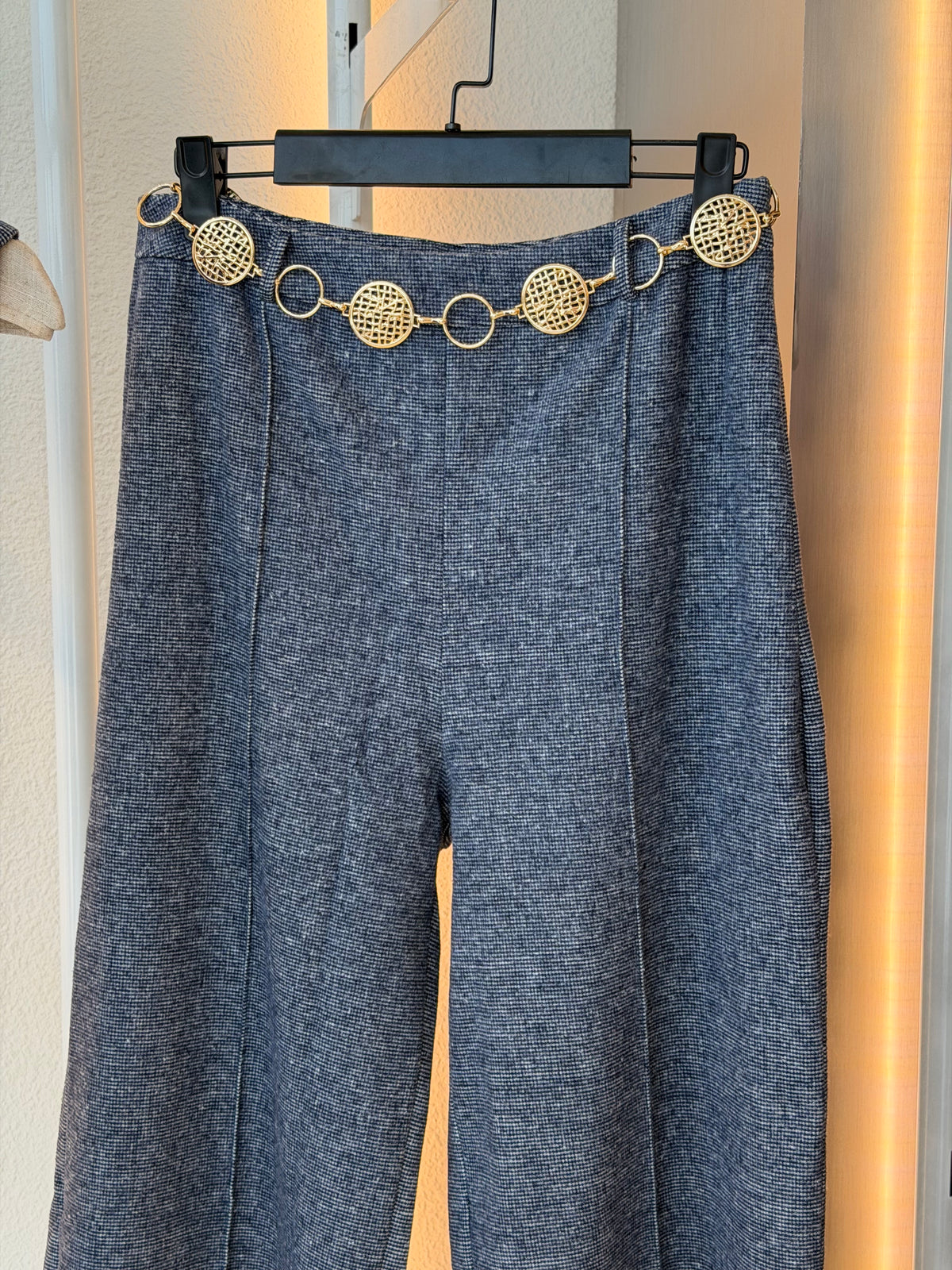 Luna wide leg pant (Navy)