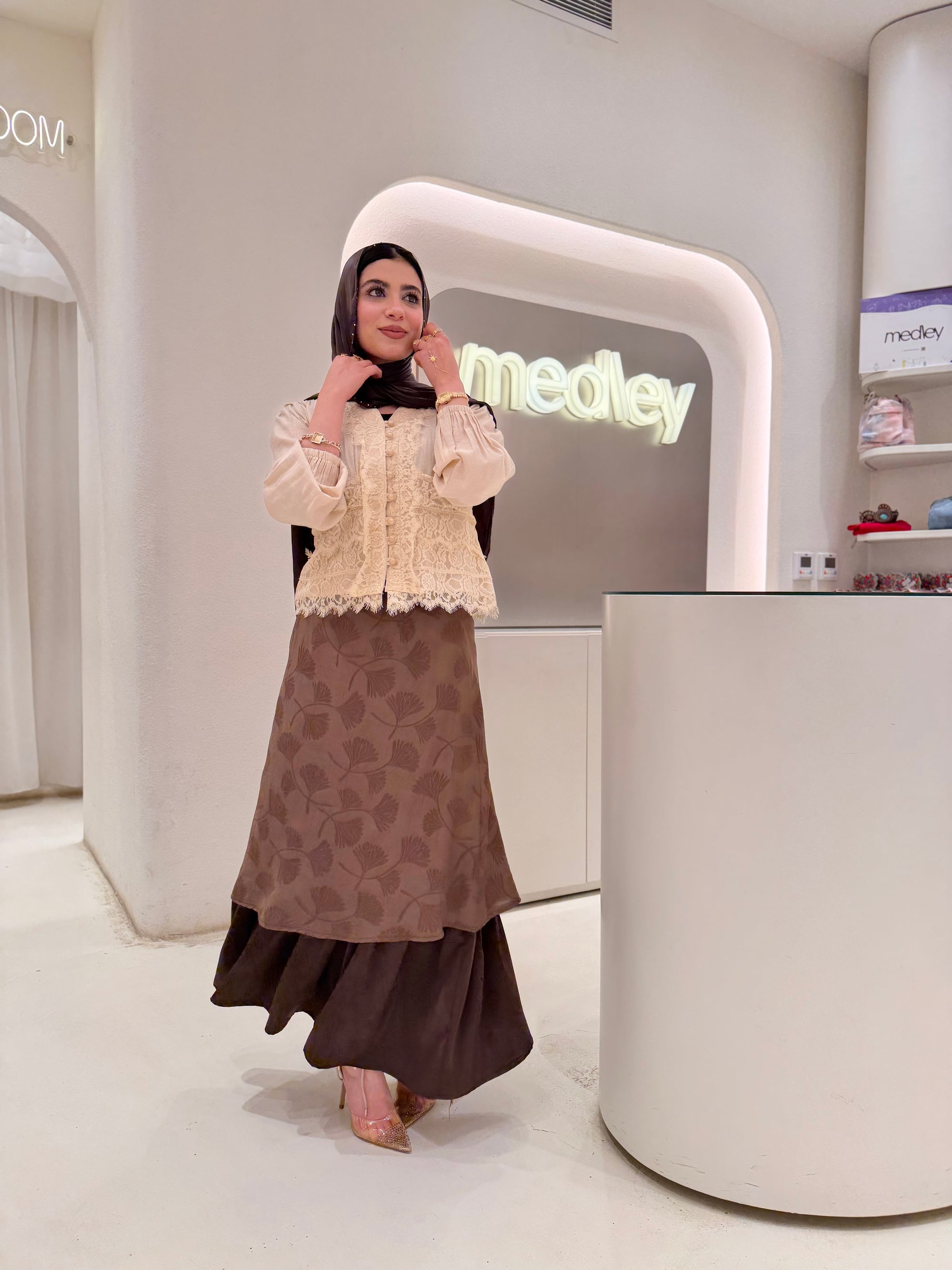 Espresso Two Layers Skirt