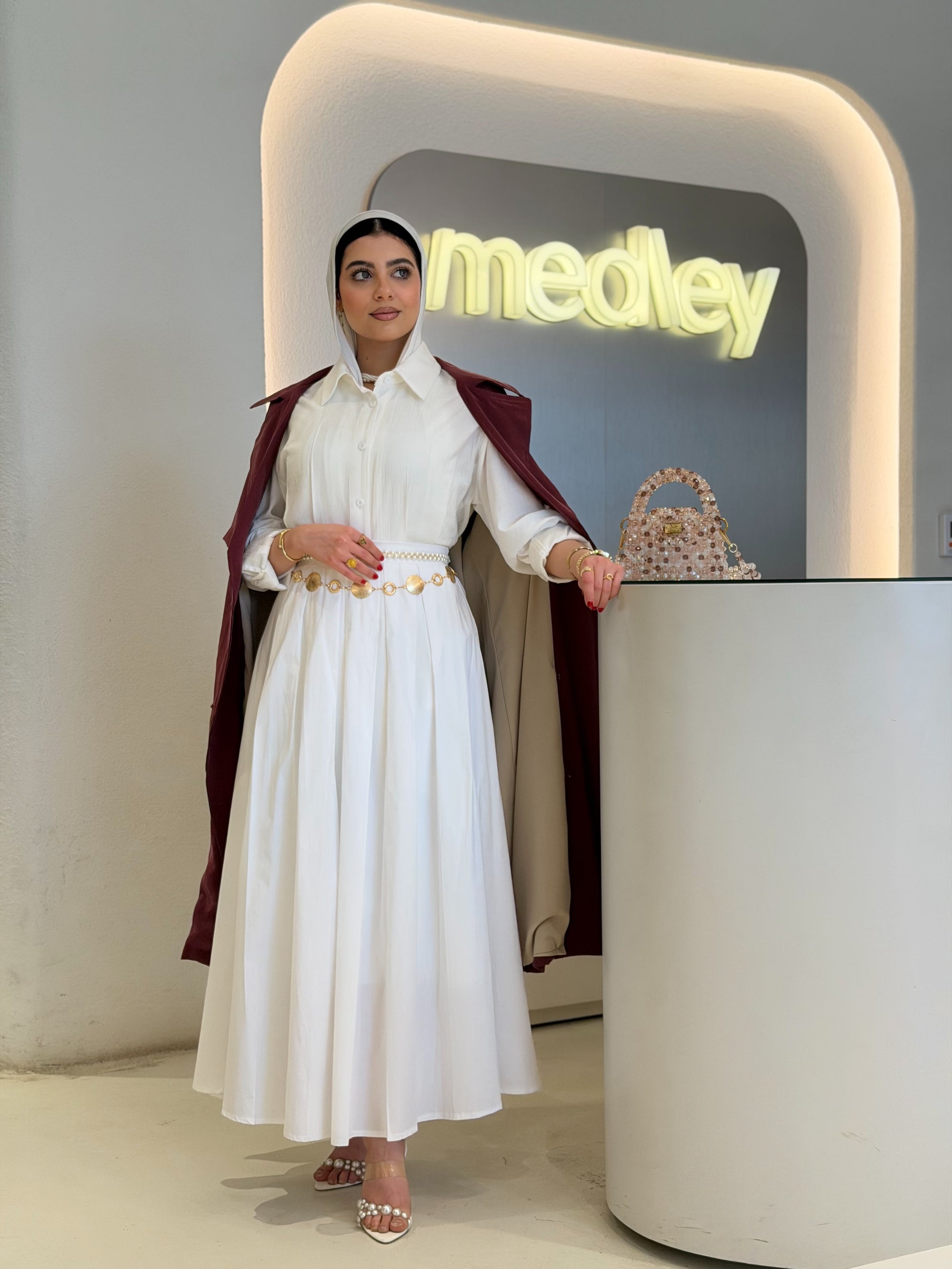 Burgundy Soft Trench Coat