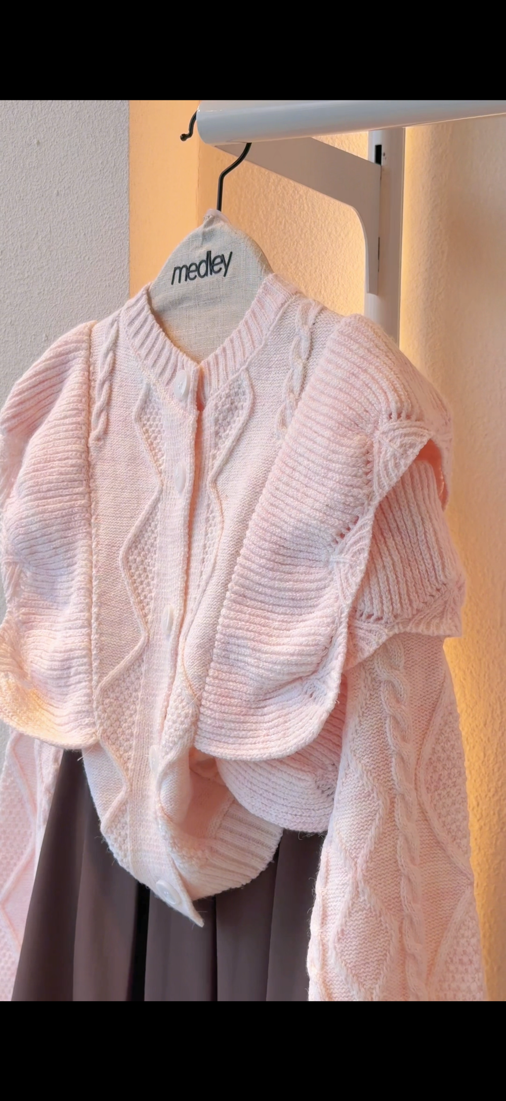 Ruffles Mohair Cardigan